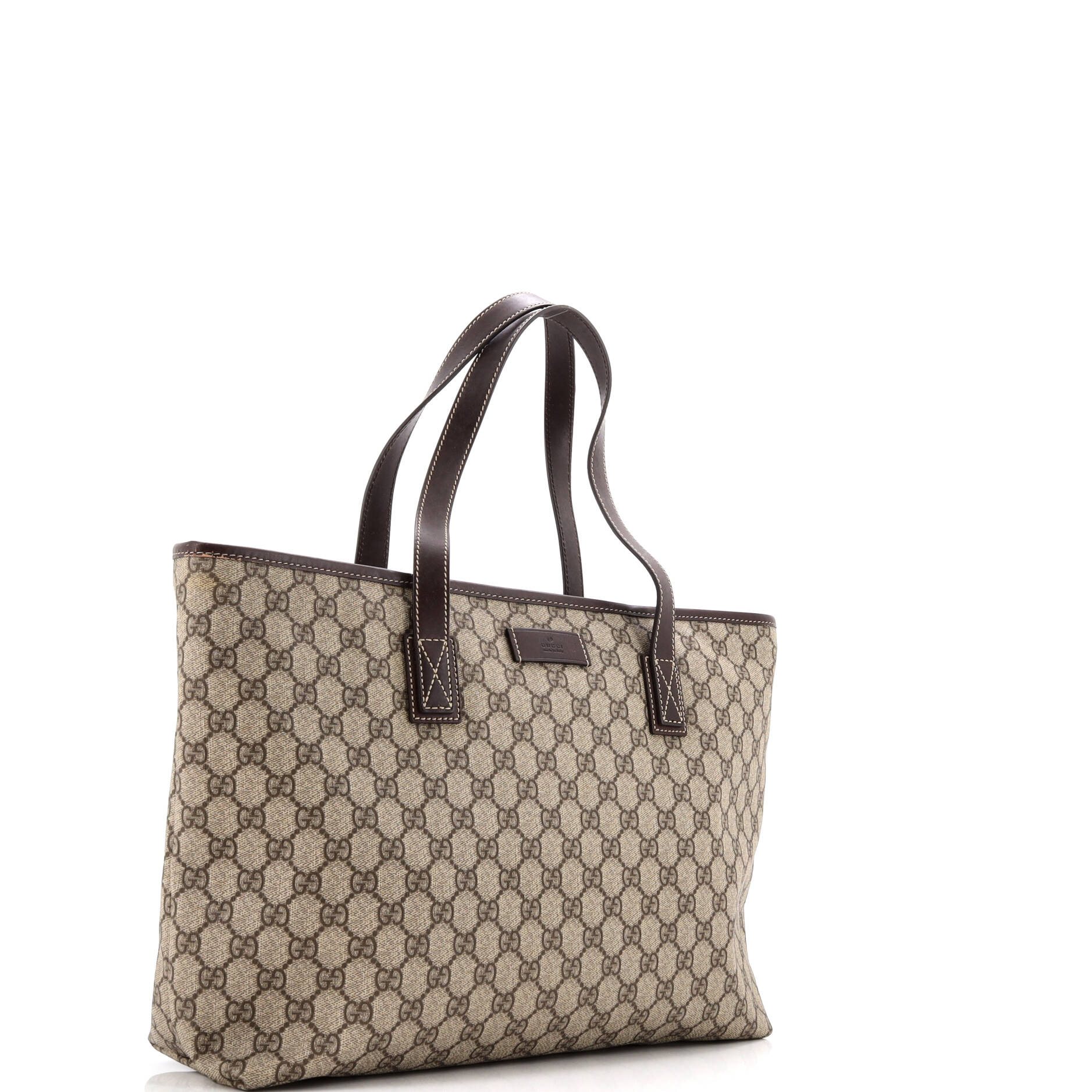 Plus Tote GG Coated Canvas with Leather Medium