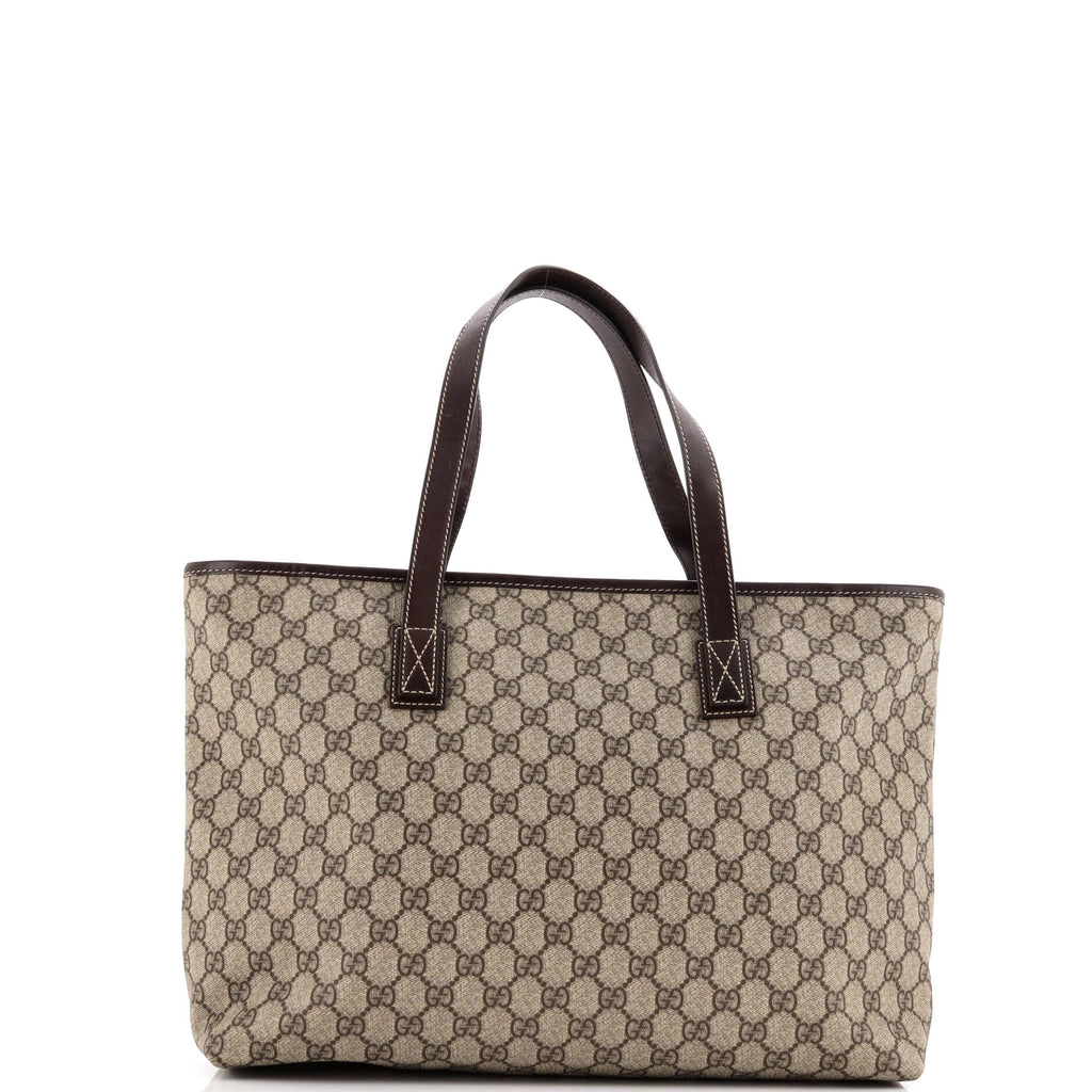 Plus Tote GG Coated Canvas with Leather Medium