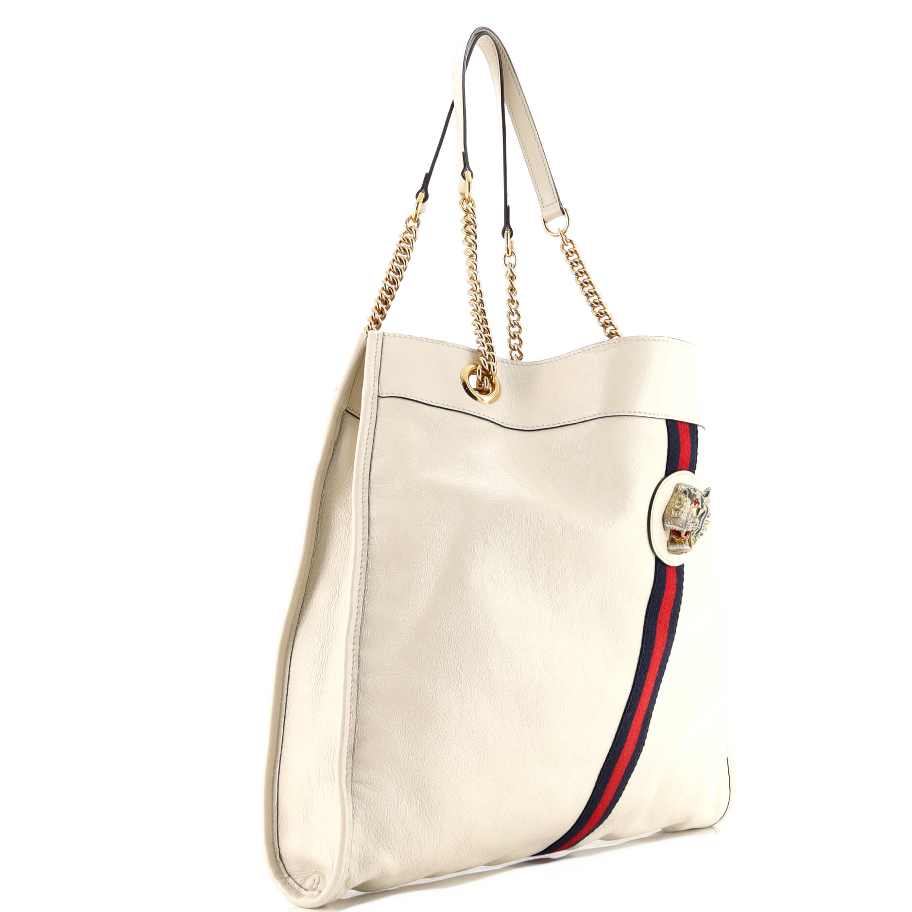 Rajah Chain Tote Leather Large