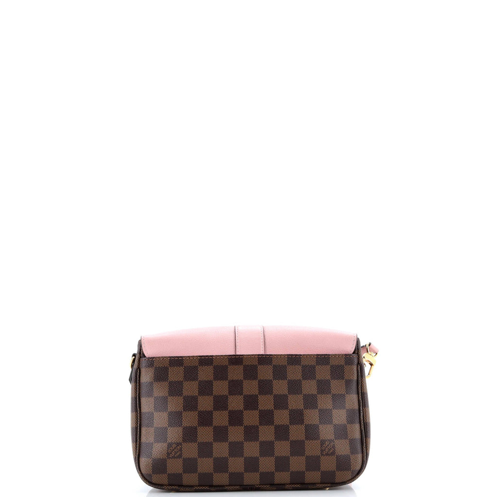 Clapton Handbag Damier and Leather PM