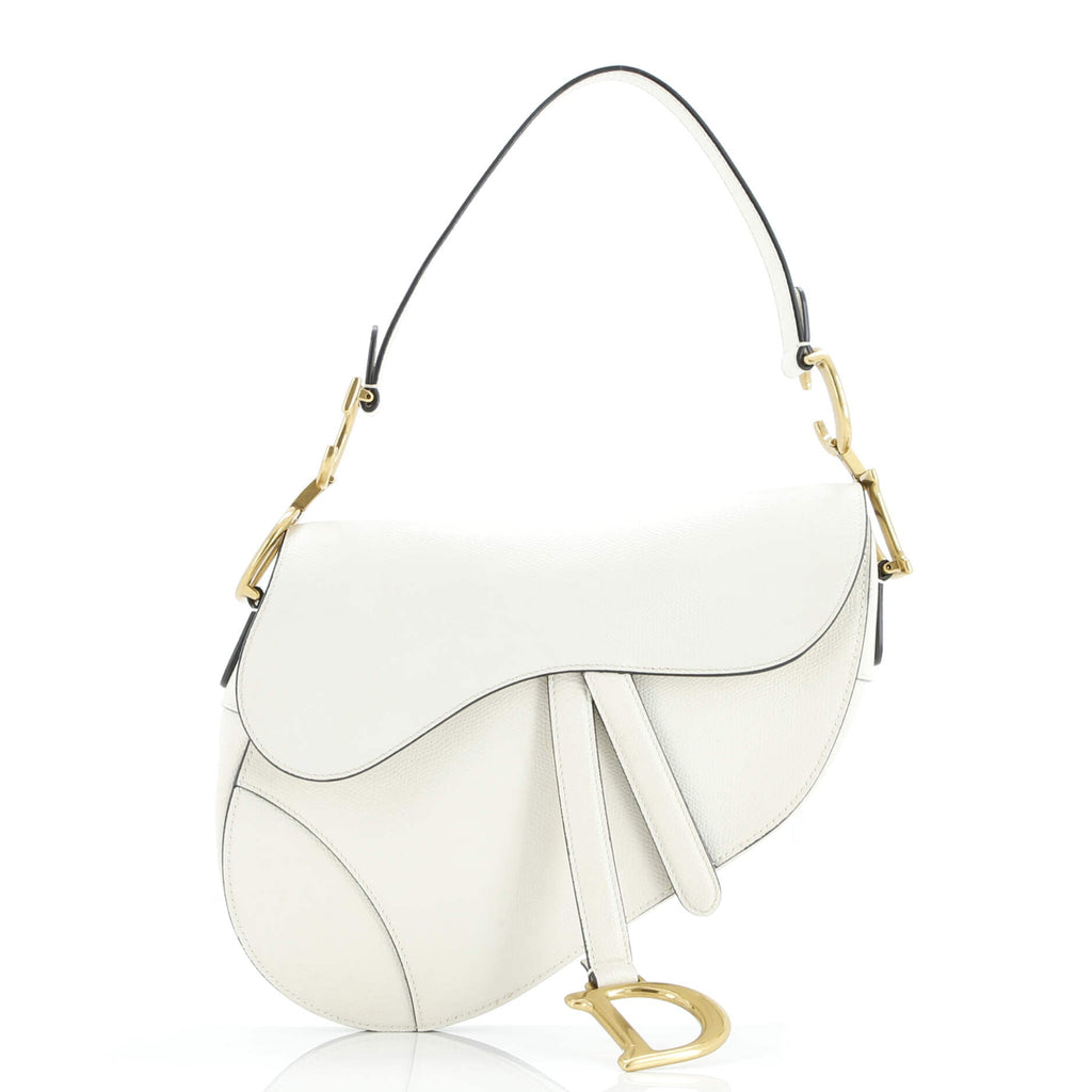 Saddle Handbag Leather Medium