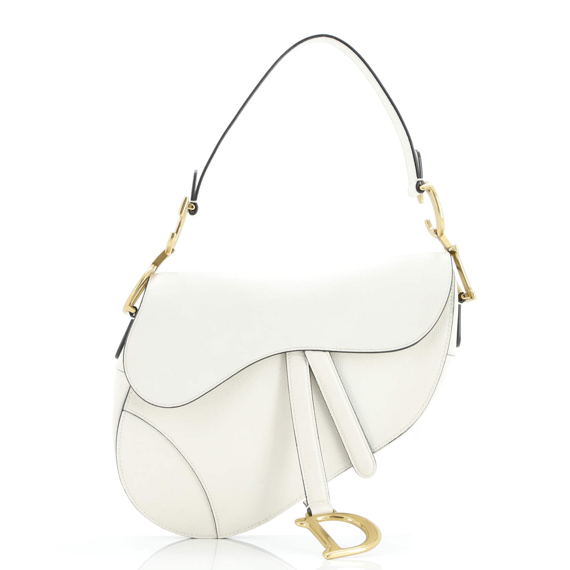 Saddle Handbag Leather Medium