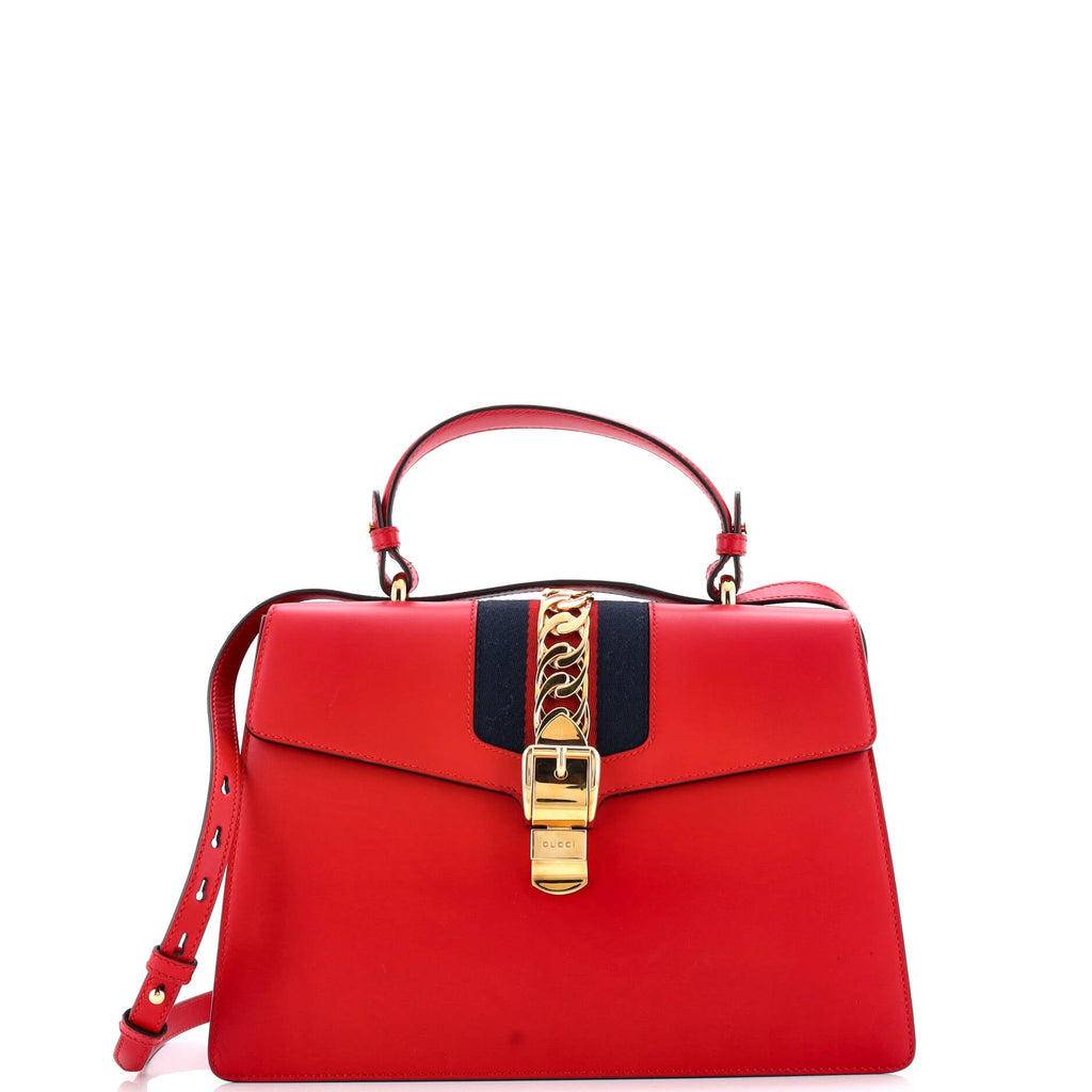 Sylvie Top Handle Bag Leather Medium