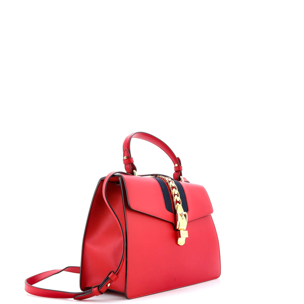 Sylvie Top Handle Bag Leather Medium