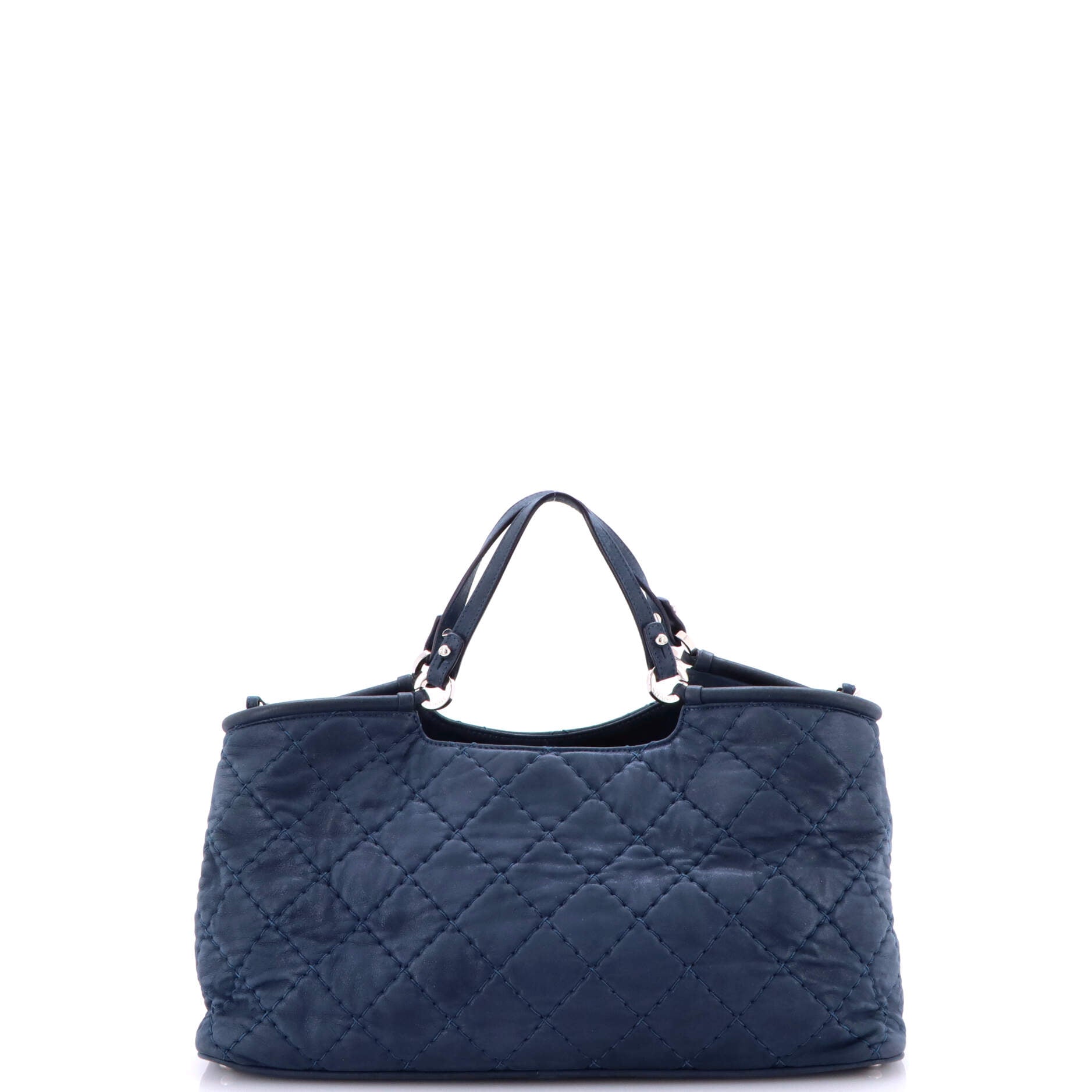 CC Sea Hit Tote Quilted Iridescent Calfskin Large