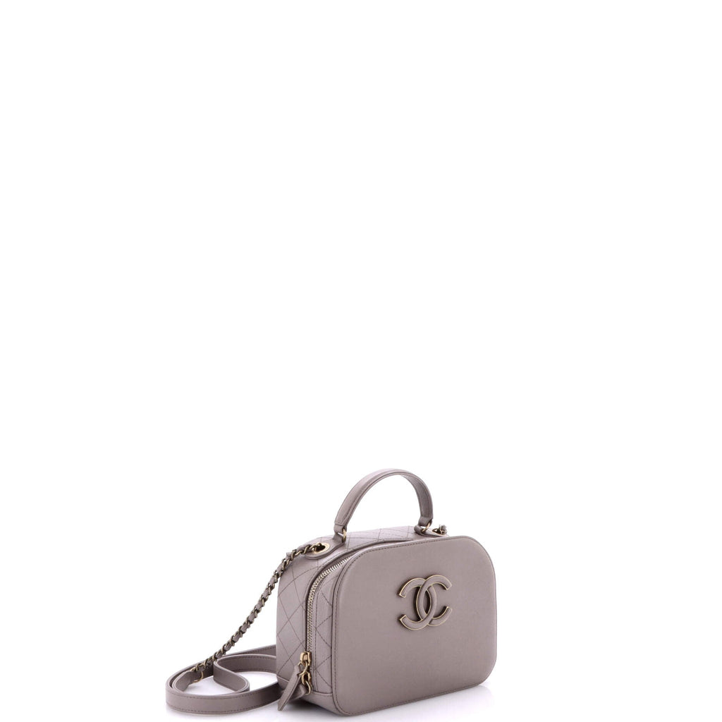 Coco Curve Vanity Case Calfskin and Quilted Goatskin Medium