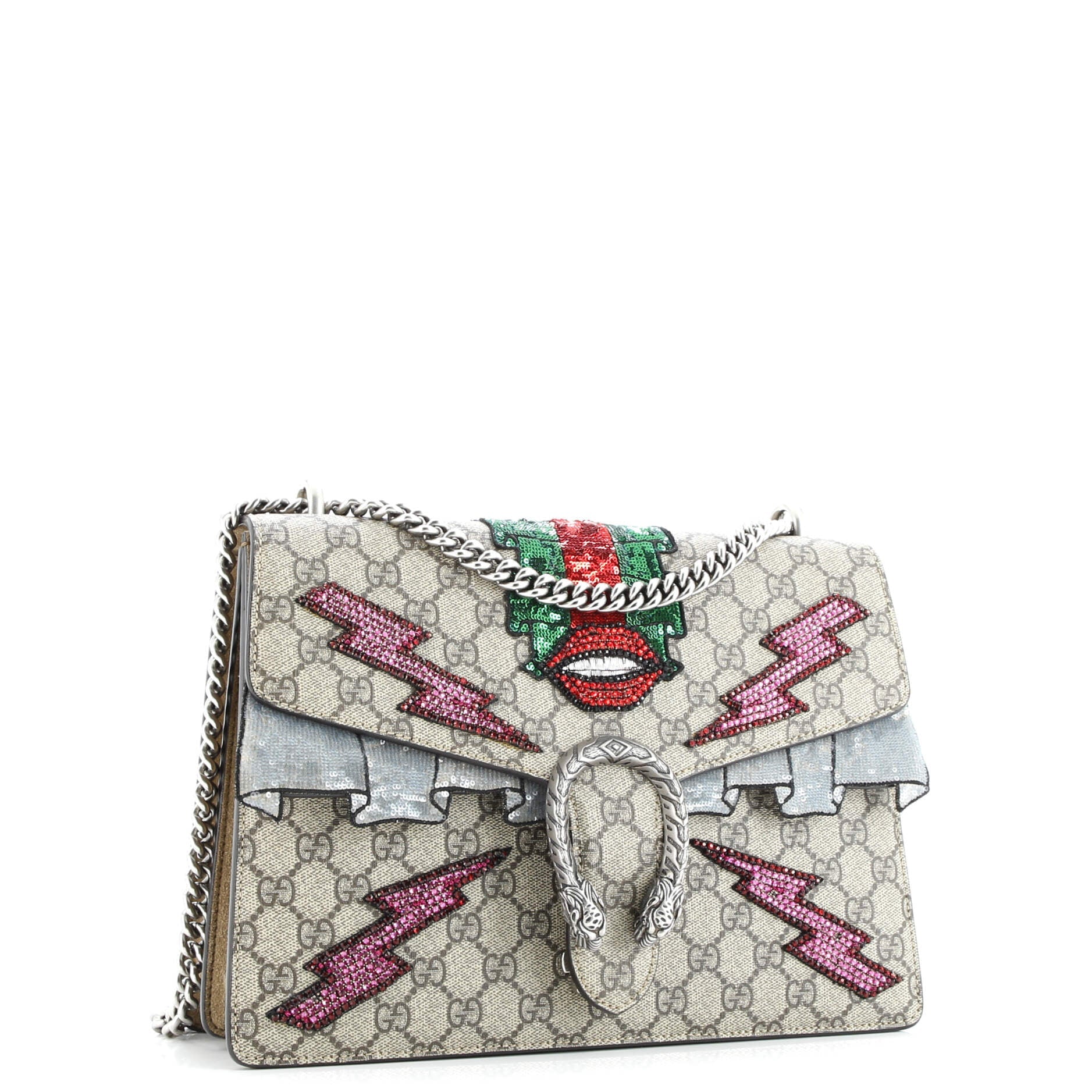Dionysus Bag Embellished GG Coated Canvas Medium