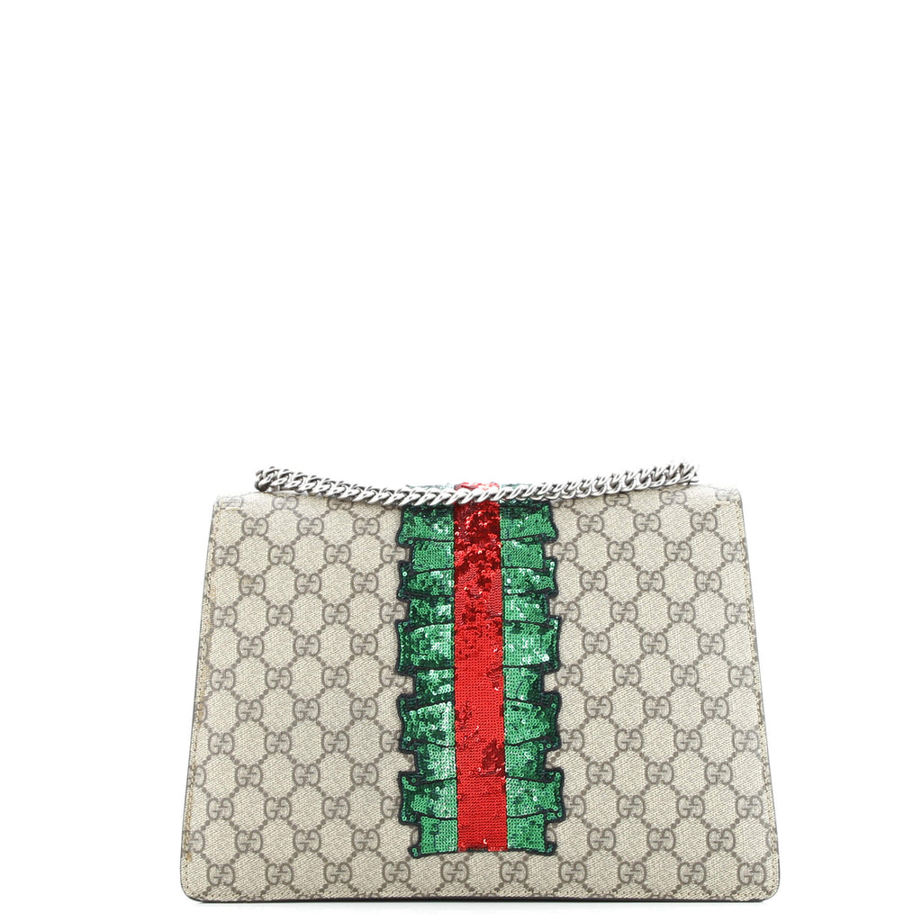 Dionysus Bag Embellished GG Coated Canvas Medium