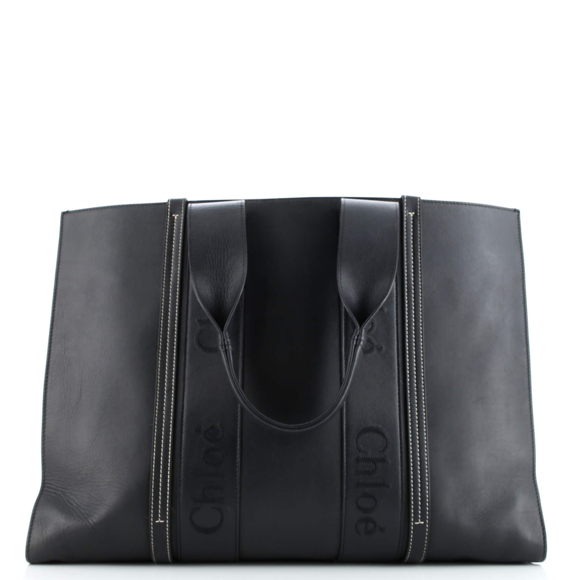 Woody Tote Leather Large
