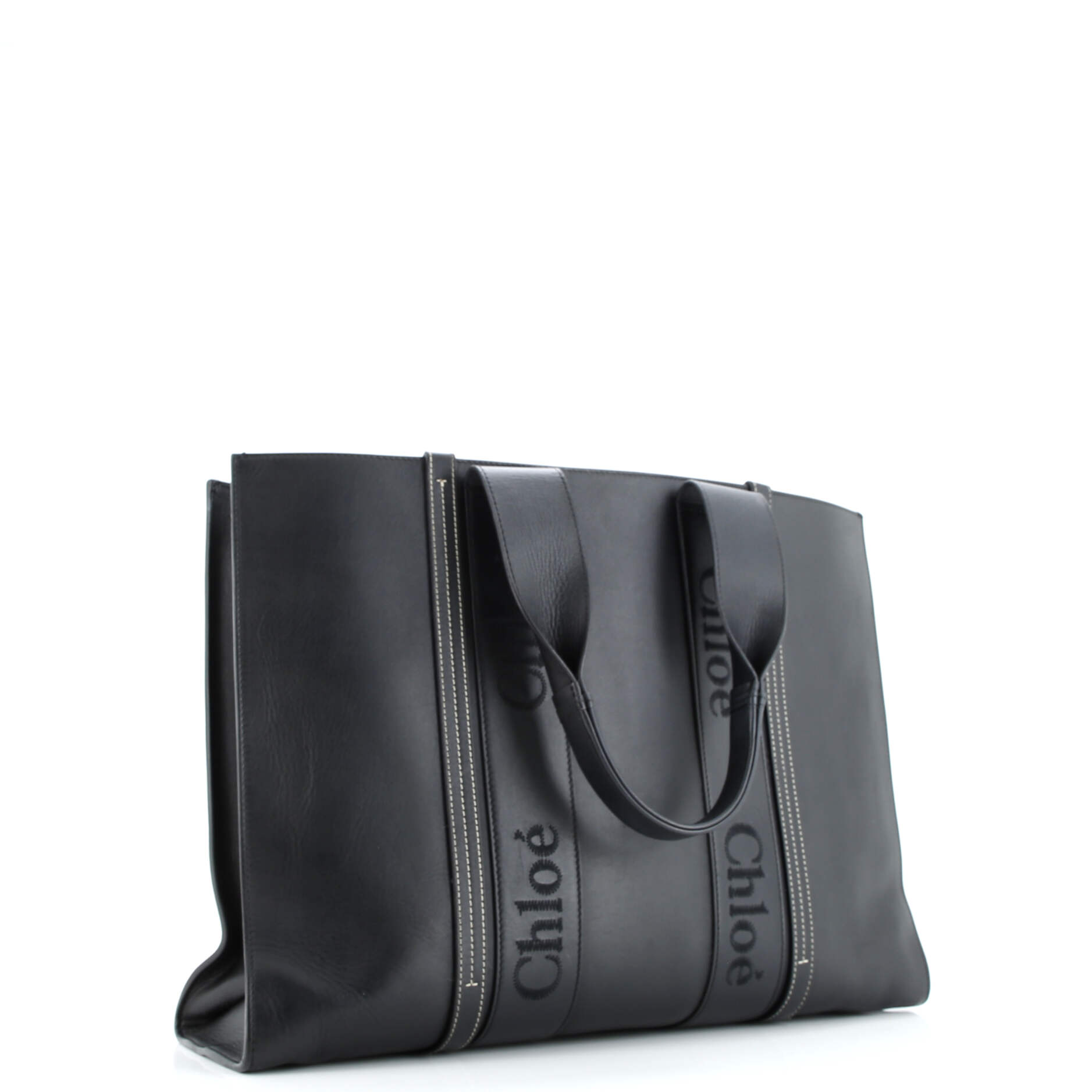 Woody Tote Leather Large