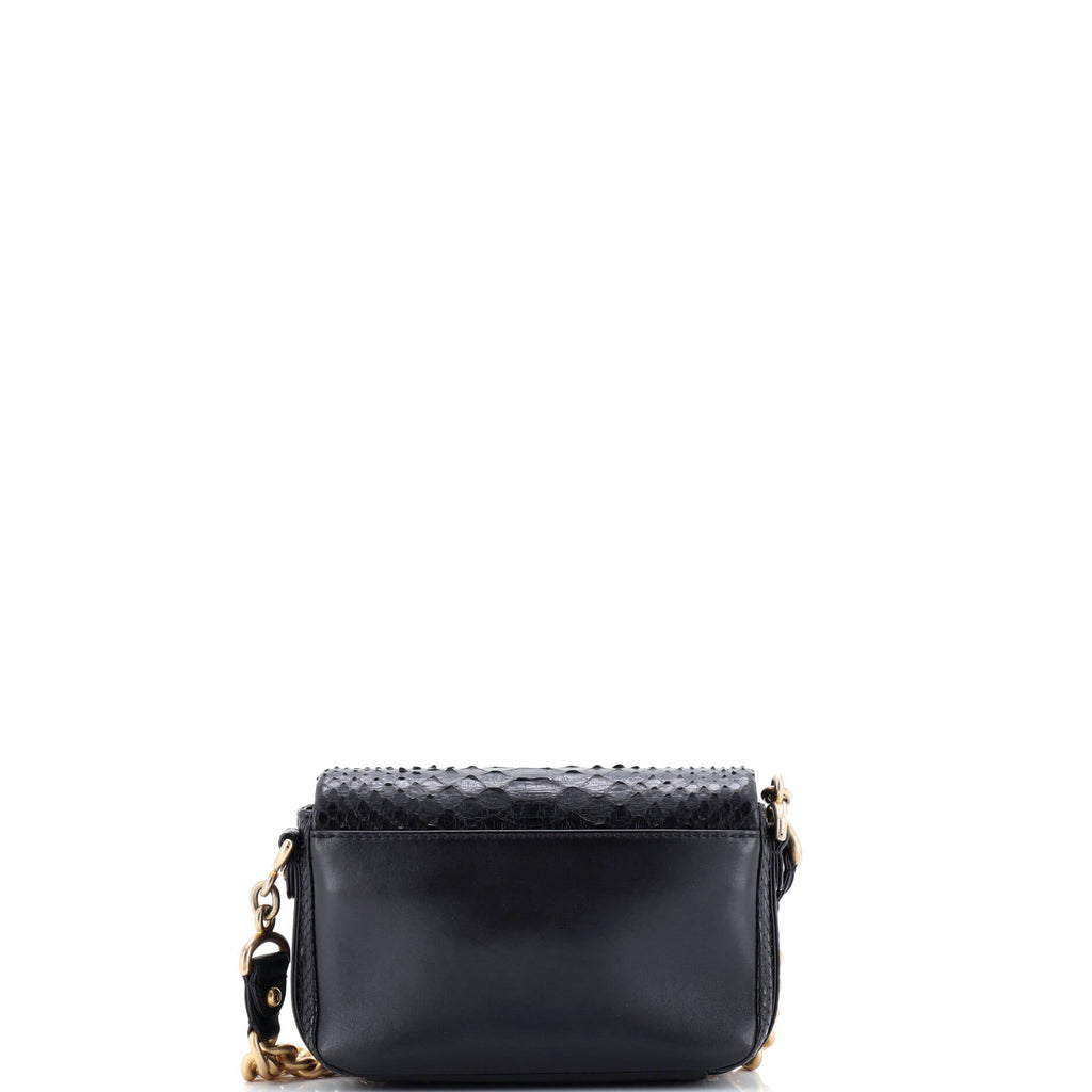 Rock My Shoulder Flap Bag Python Mini