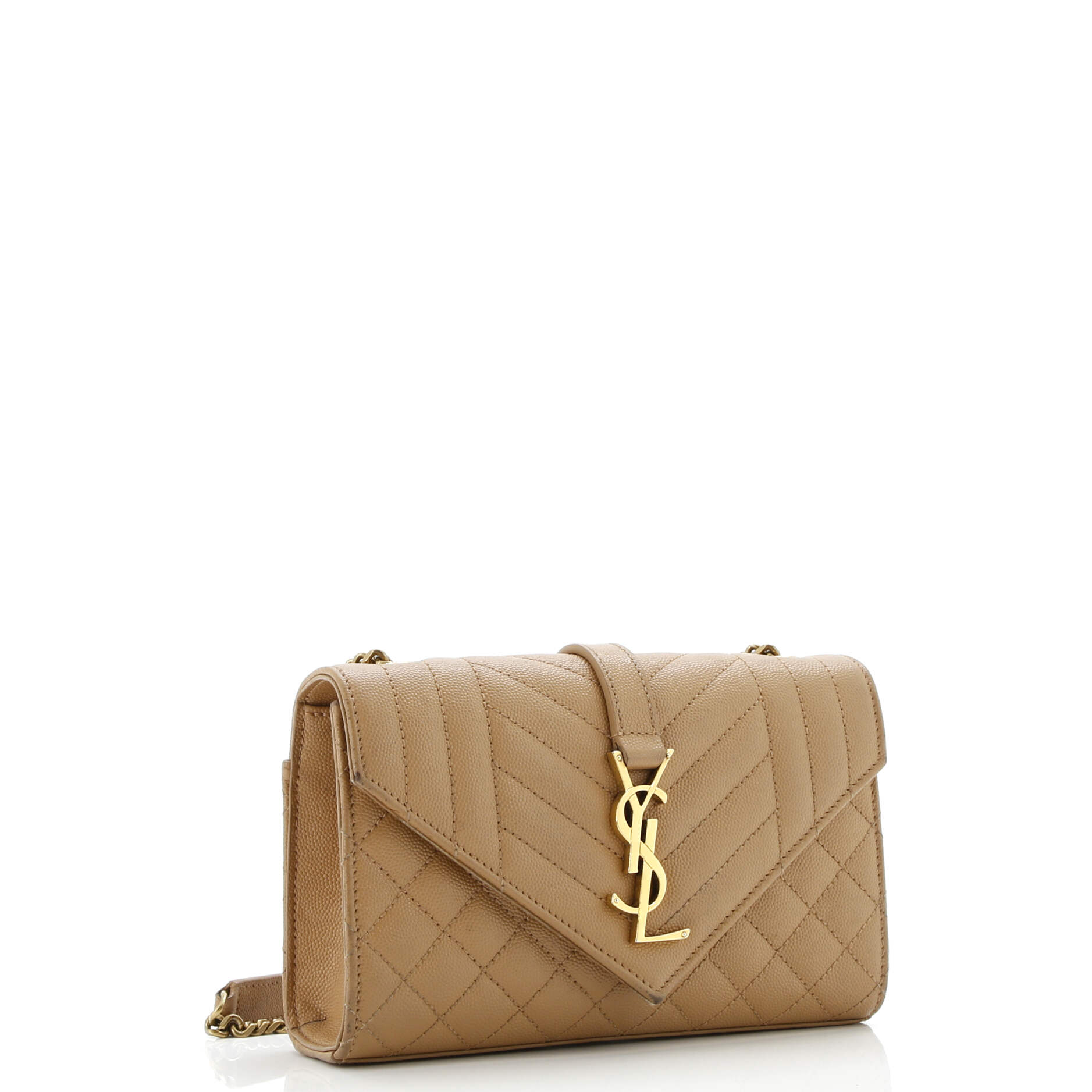Classic Monogram Envelope Satchel Mixed Matelasse Leather Small