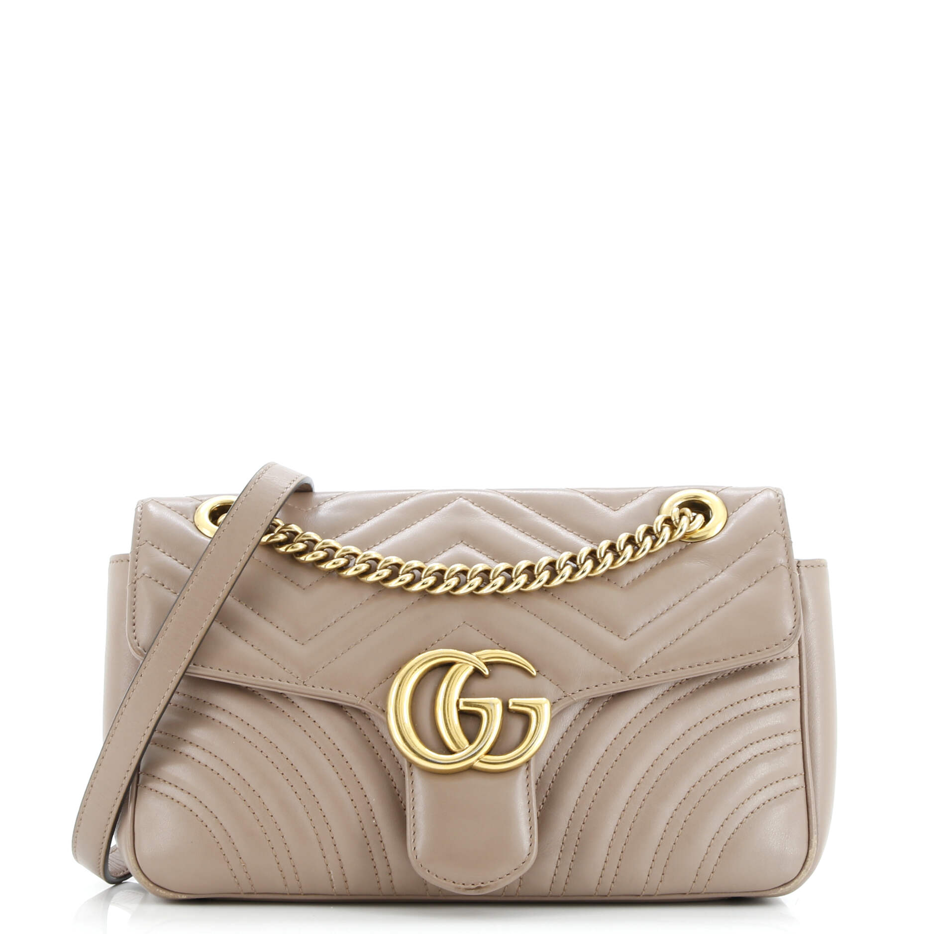 GG Marmont Flap Bag Matelasse Leather Medium