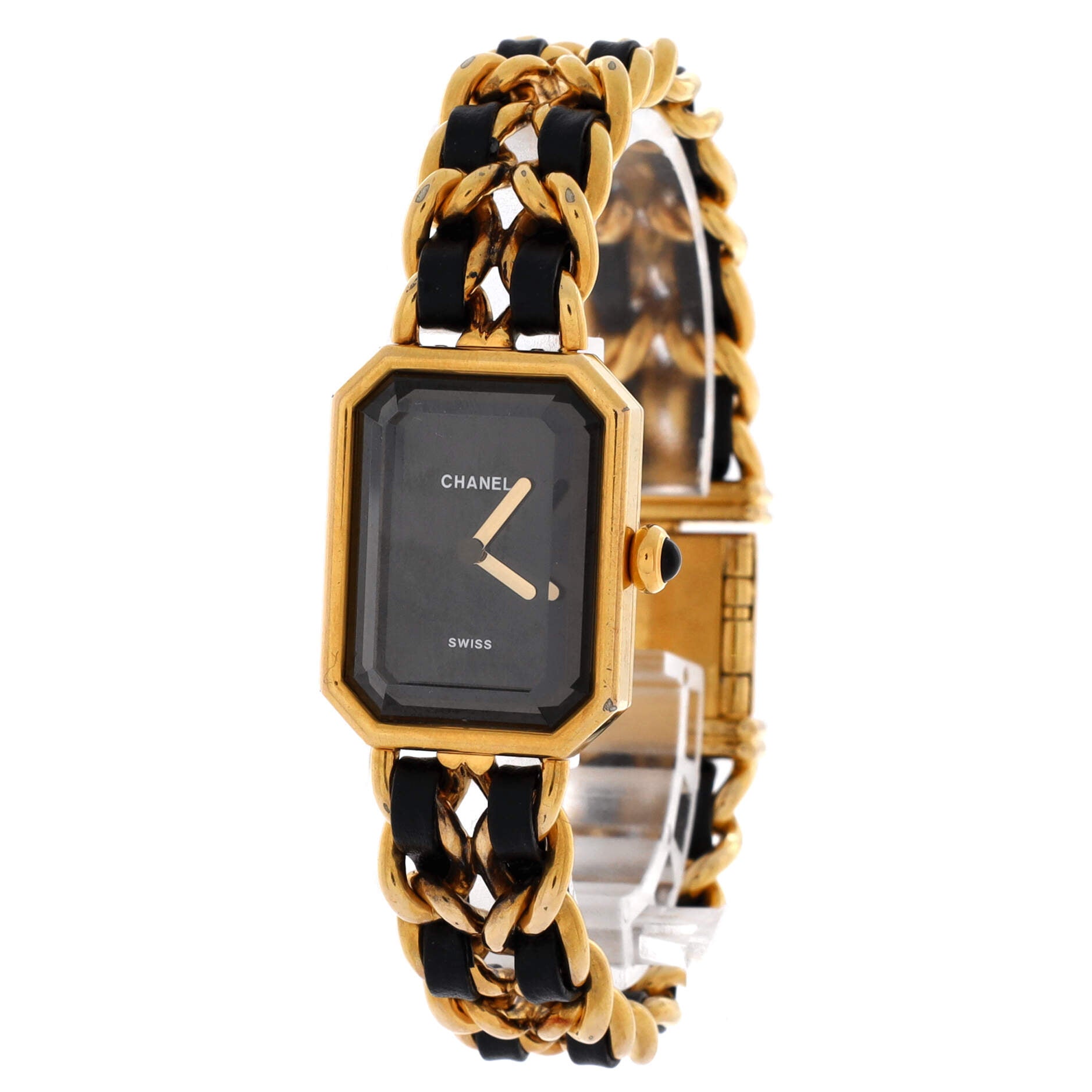 Premiere Rock Quartz Watch Plated Metal and Leather 20