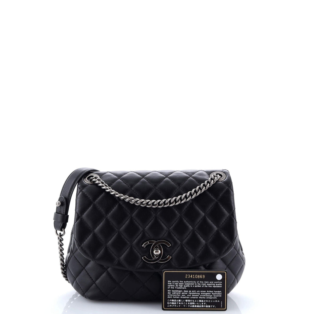 Daily Supple Flap Bag Quilted Lambskin Large