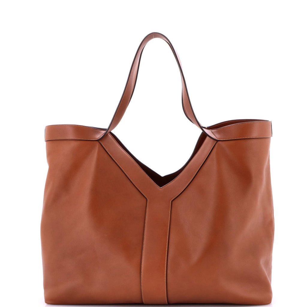 Y Tote Leather Large