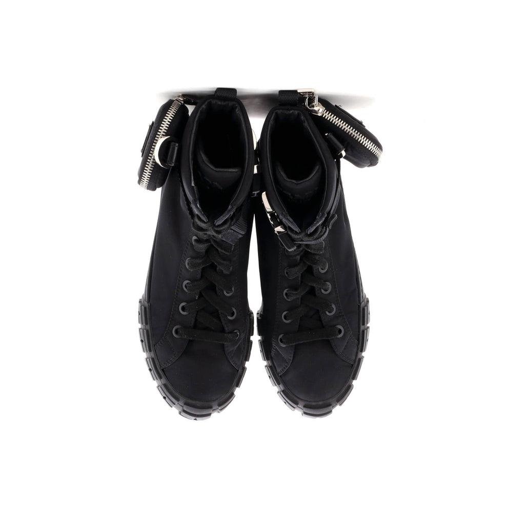 Wheel Cassetta Zip Pouch High-Top Sneakers Re-Nylon