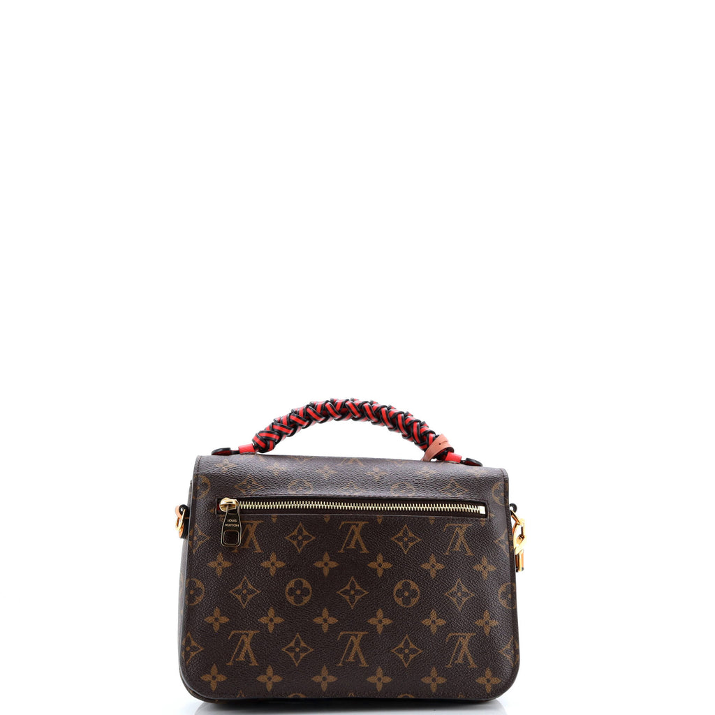 Braided Handle Pochette Metis Monogram Canvas with Leather