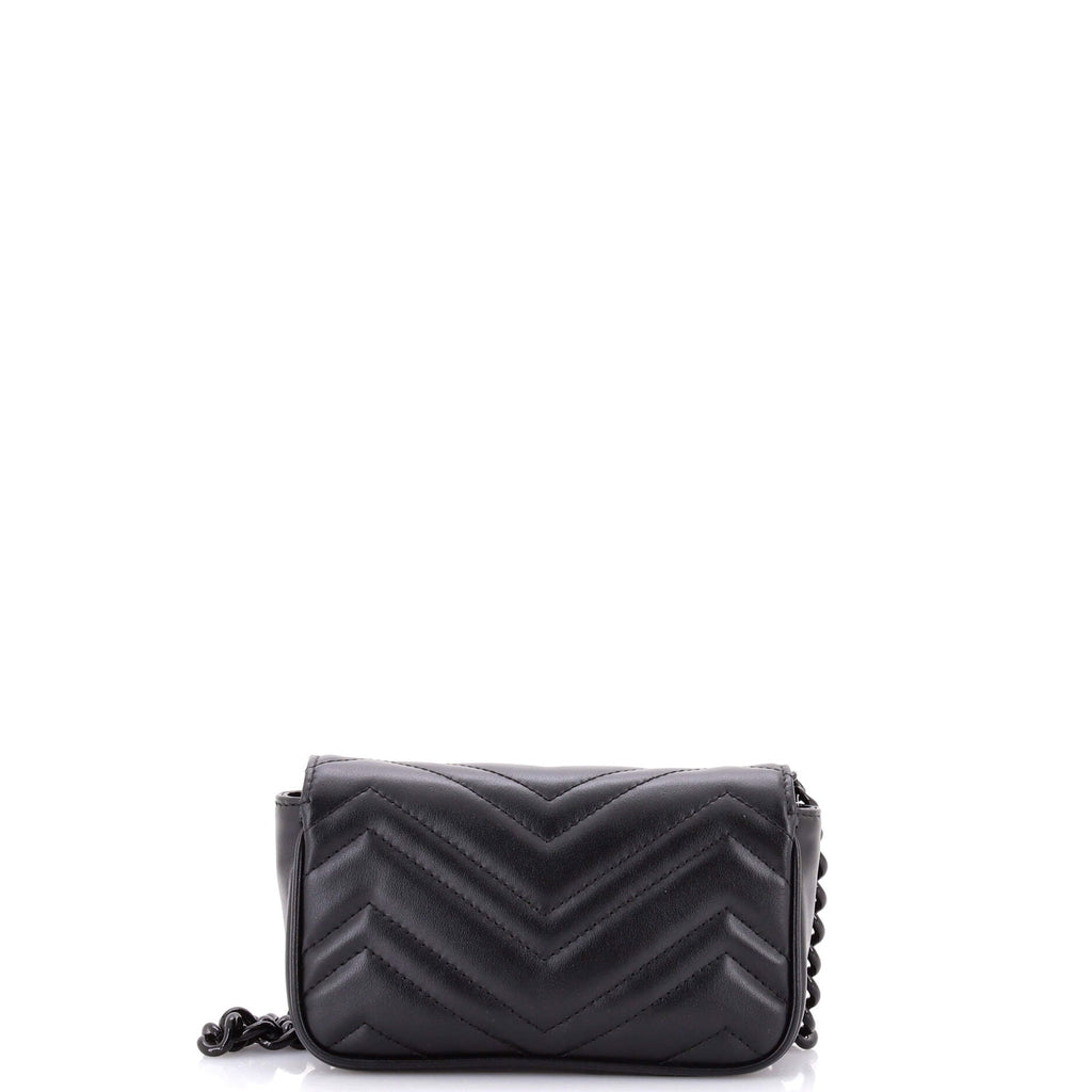 GG Marmont Flap Belt Bag Matelasse Leather