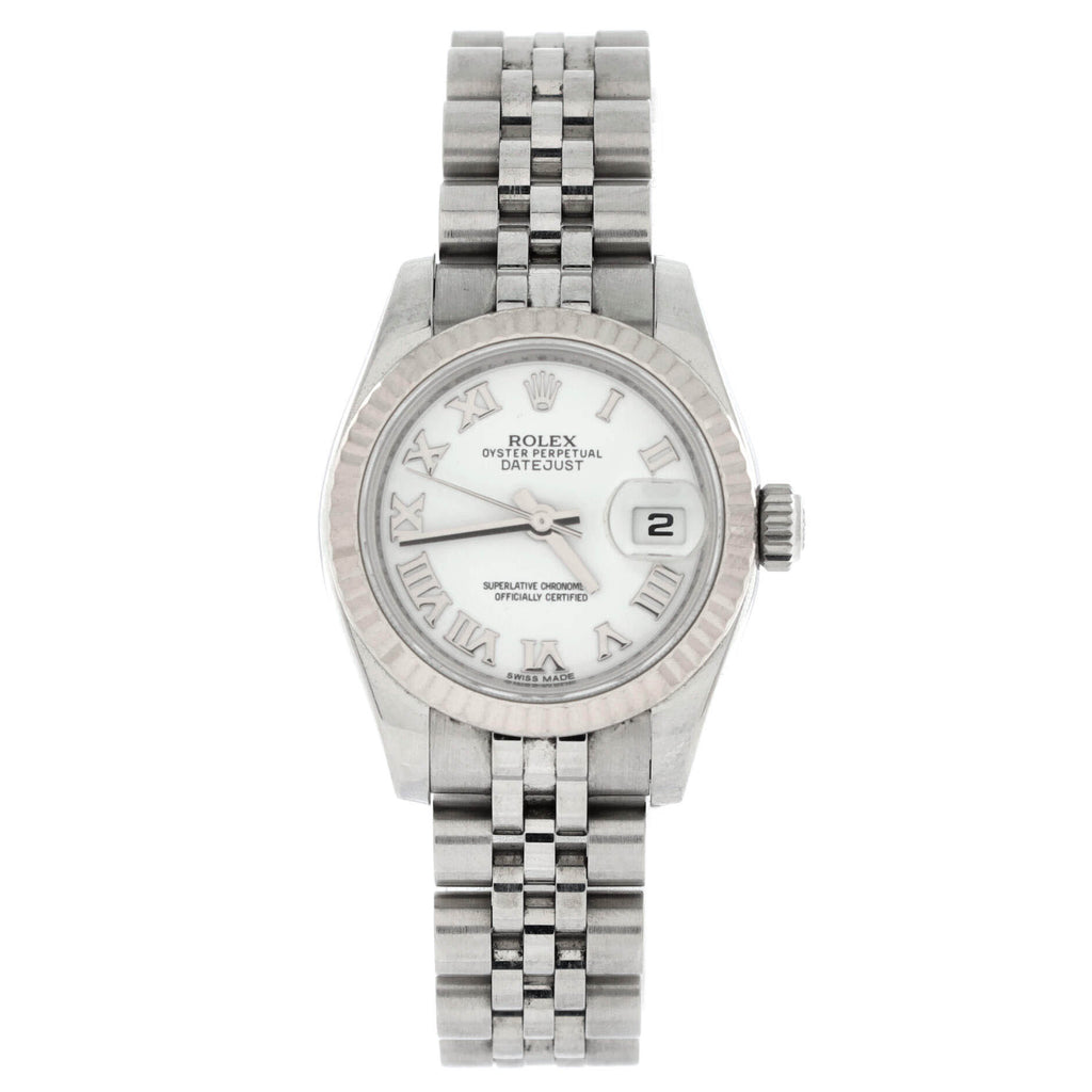 Oyster Perpetual Datejust Automatic Watch Stainless Steel and White Gold 26