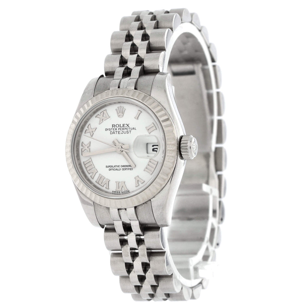 Oyster Perpetual Datejust Automatic Watch Stainless Steel and White Gold 26