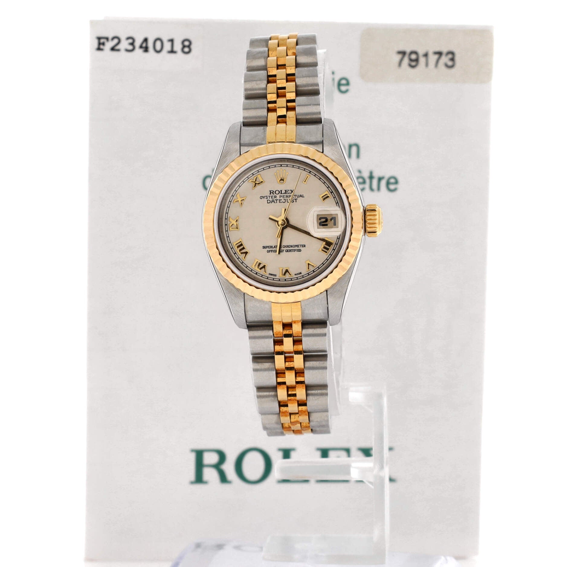 Oyster Perpetual Datejust Automatic Watch Stainless Steel and Yellow Gold 26