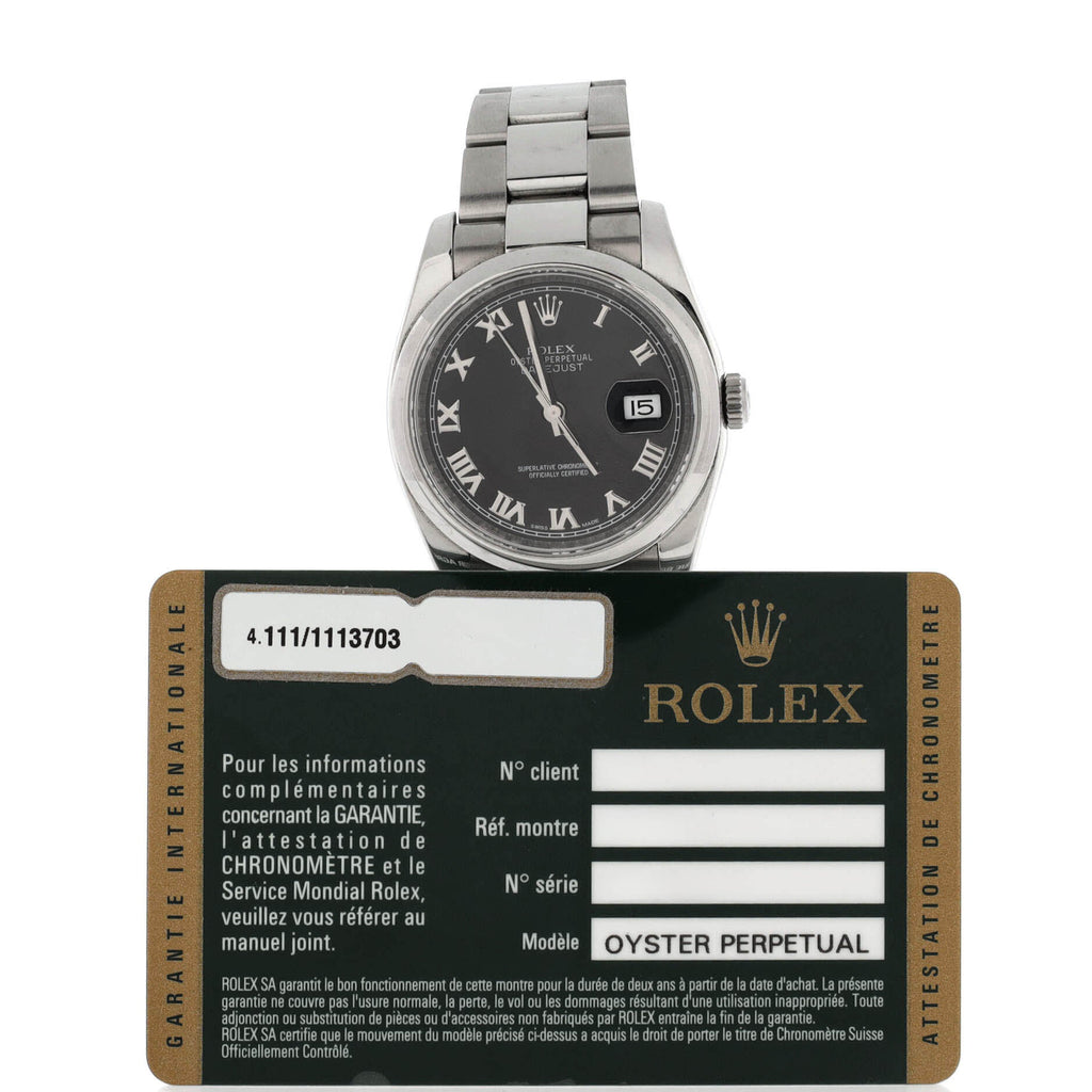 Oyster Perpetual Datejust Automatic Watch Stainless Steel 36