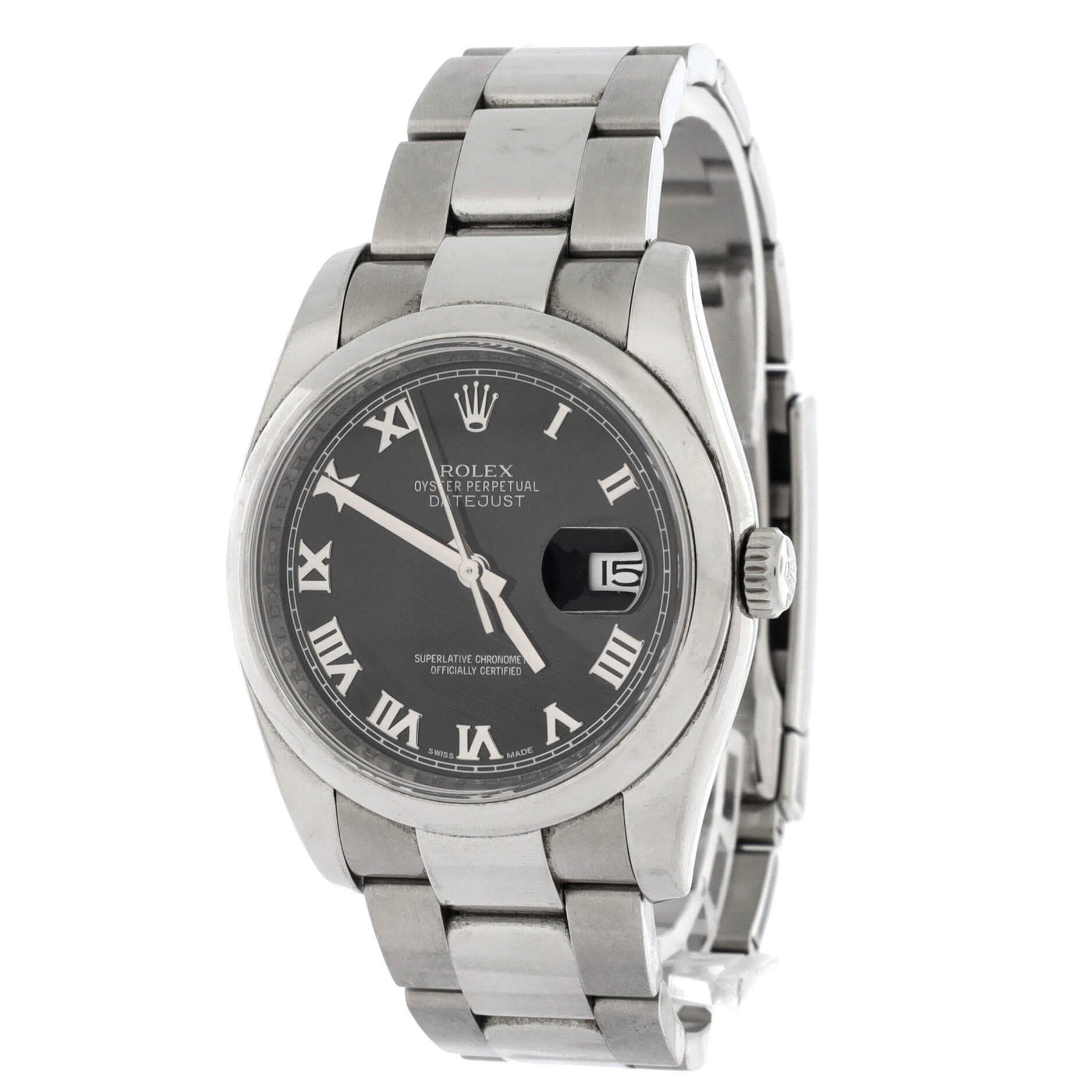 Oyster Perpetual Datejust Automatic Watch Stainless Steel 36