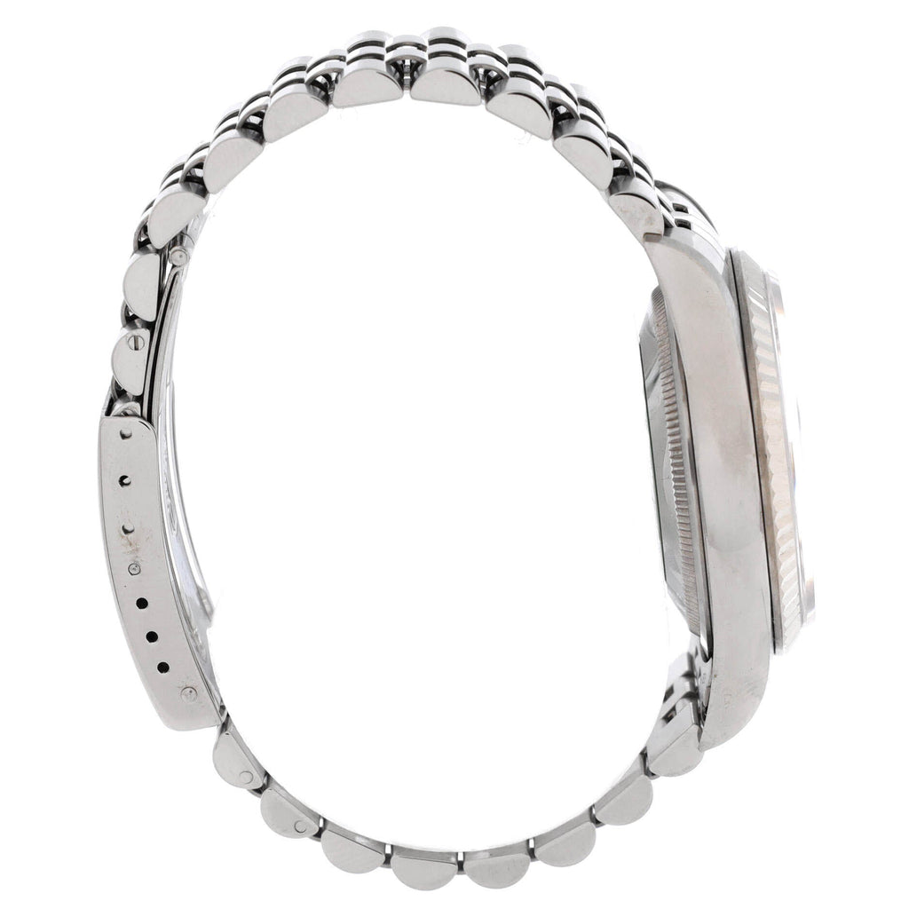 Oyster Perpetual Datejust Automatic Watch Stainless Steel and White Gold with Diamond Markers 36