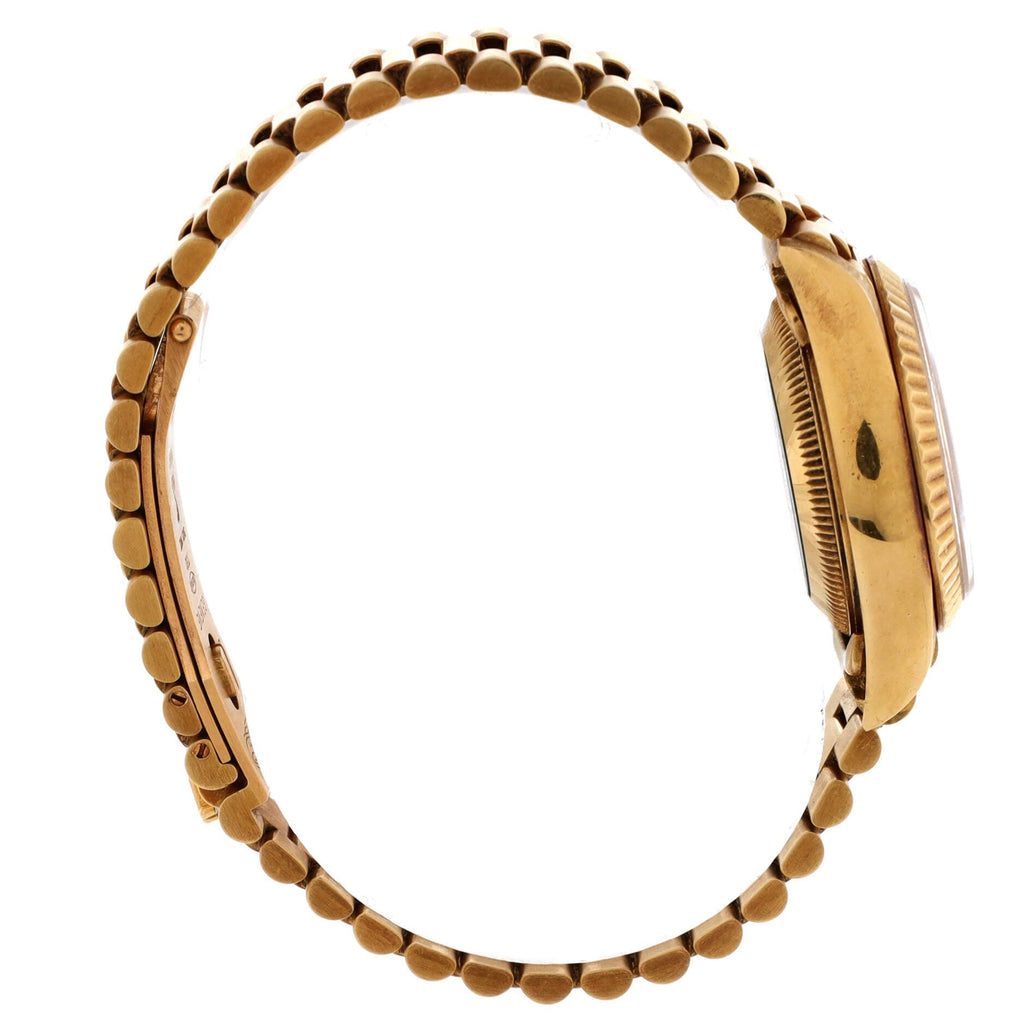 Oyster Perpetual Datejust Automatic Watch Yellow Gold with Diamond Markers 26