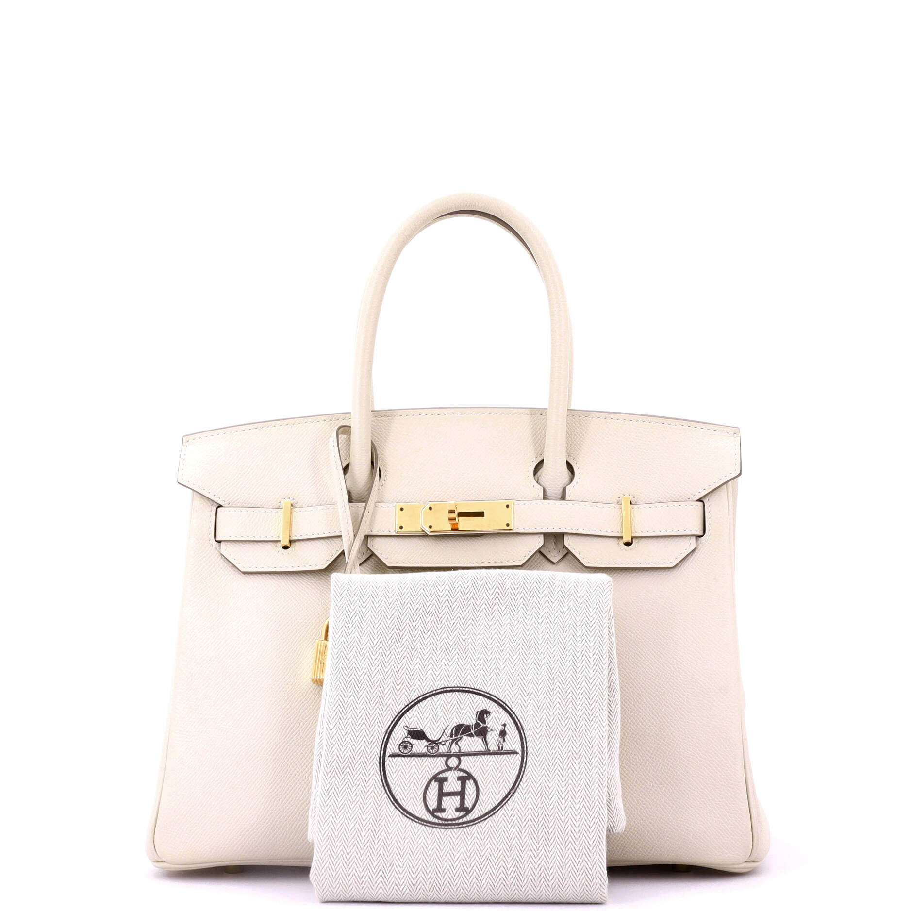 Birkin Handbag Light Epsom with Gold Hardware 30