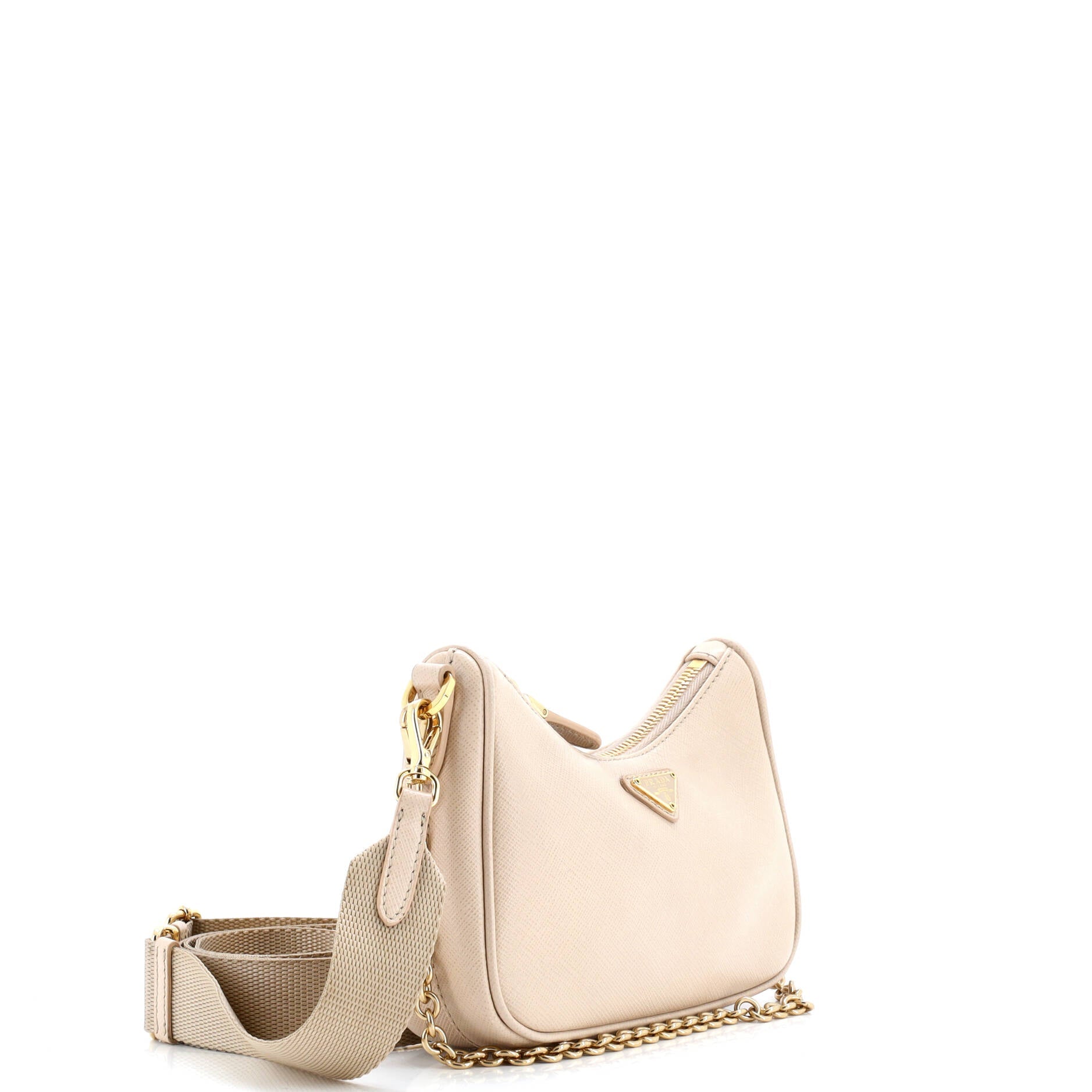 Convertible Shoulder Bag Saffiano Leather Mini