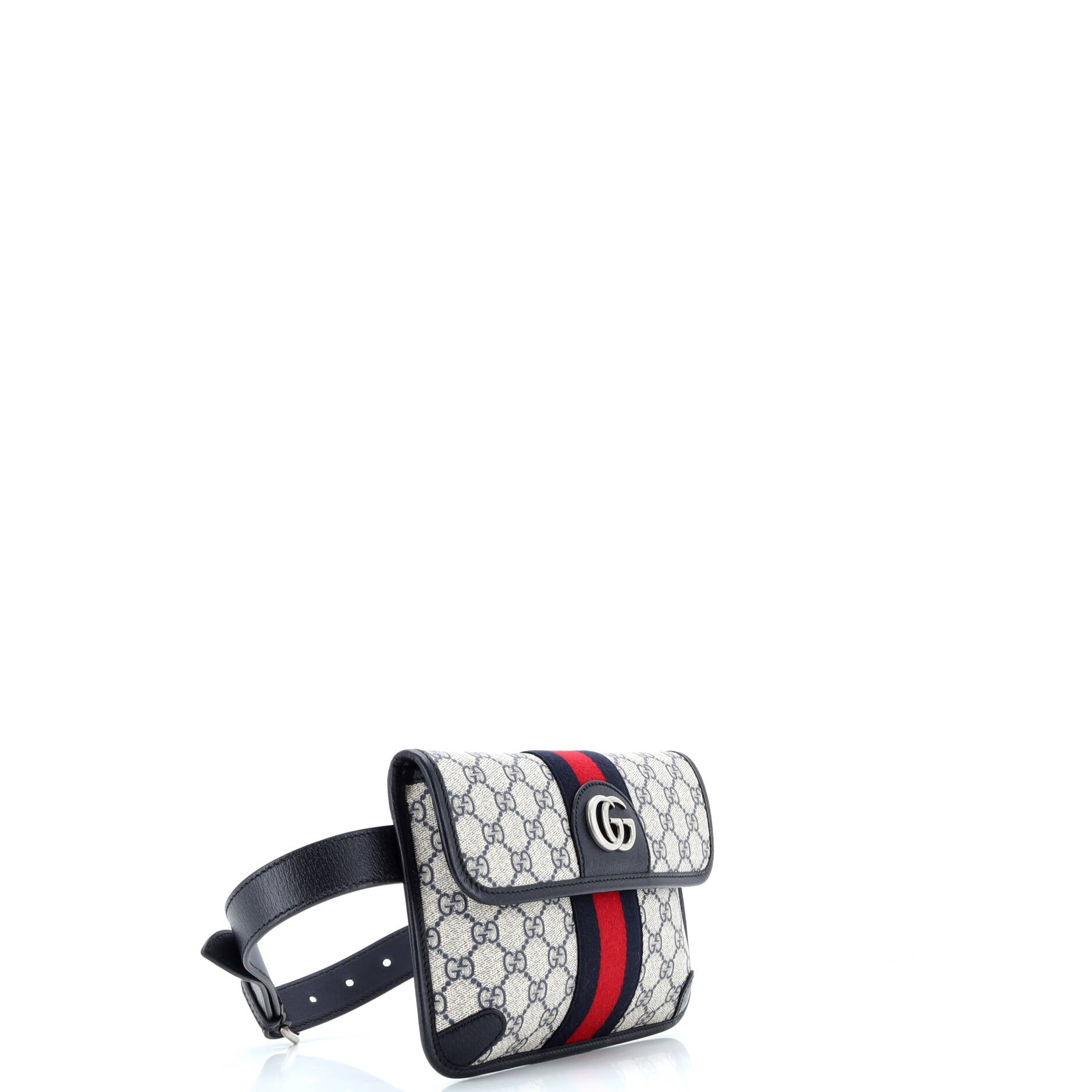 Ophidia Flap Belt Bag GG Coated Canvas with Leather