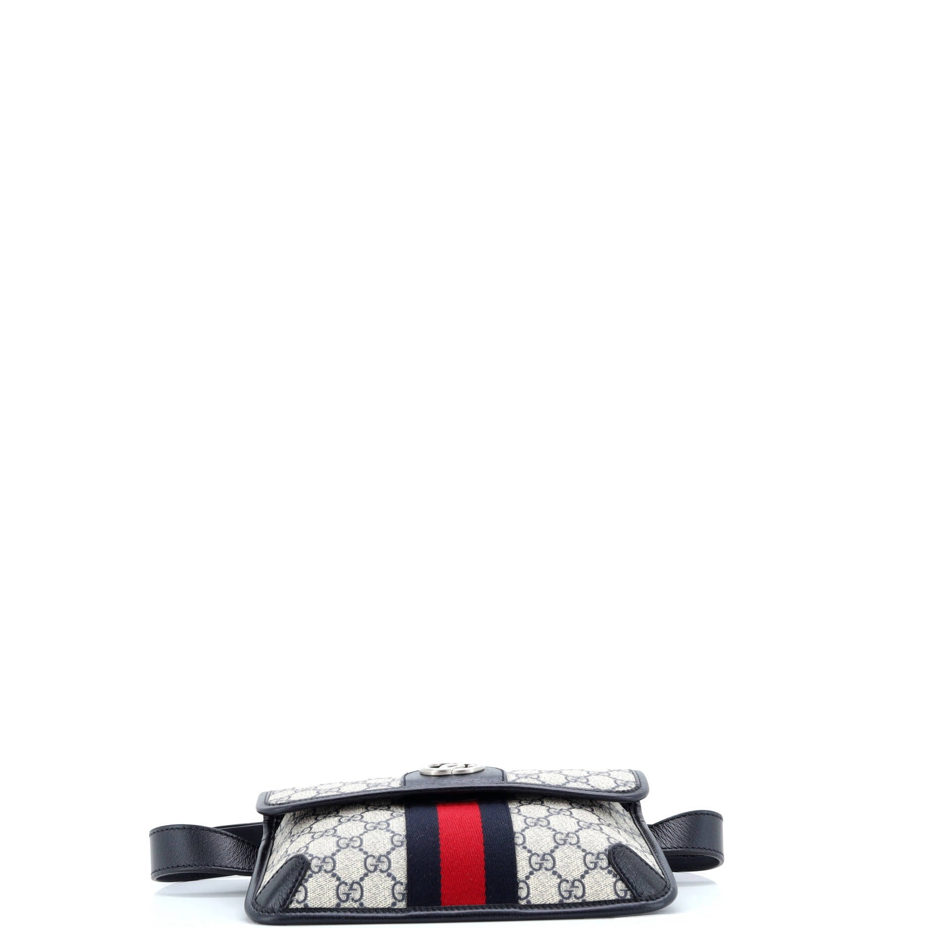 Ophidia Flap Belt Bag GG Coated Canvas with Leather