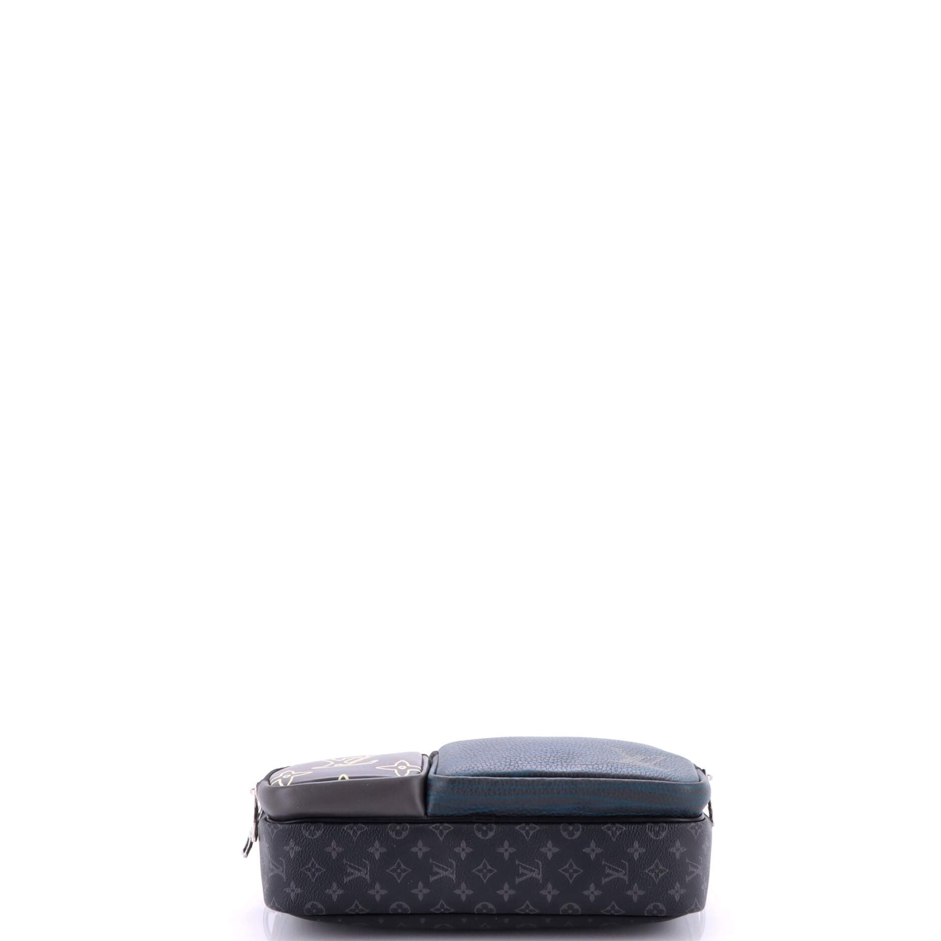 Messenger Multipocket Bag Patchwork Monogram Eclipse Canvas and Printed Leather