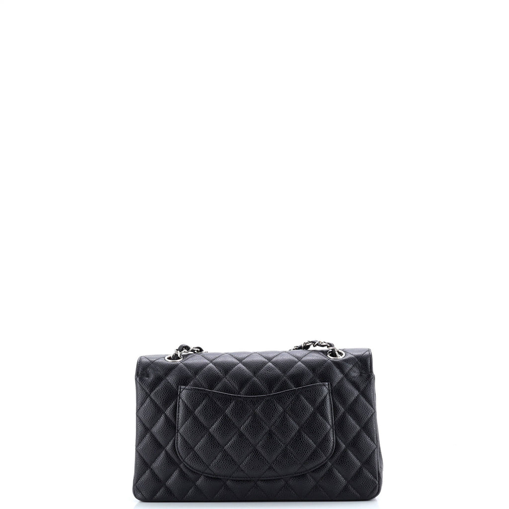Classic Double Flap Bag Quilted Caviar Medium