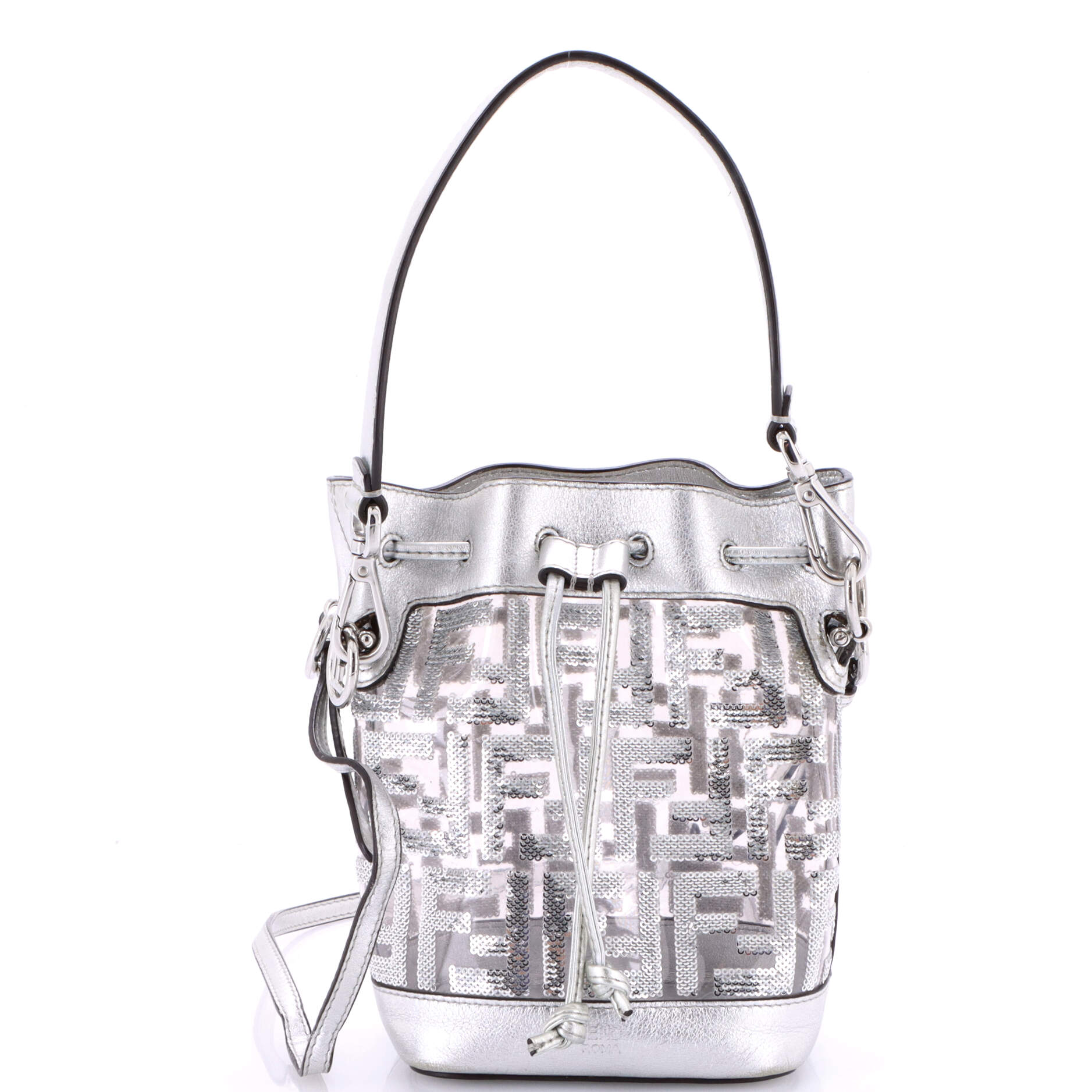 Mon Tresor Bucket Bag Sequin Zucca Embroidered PVC Mini
