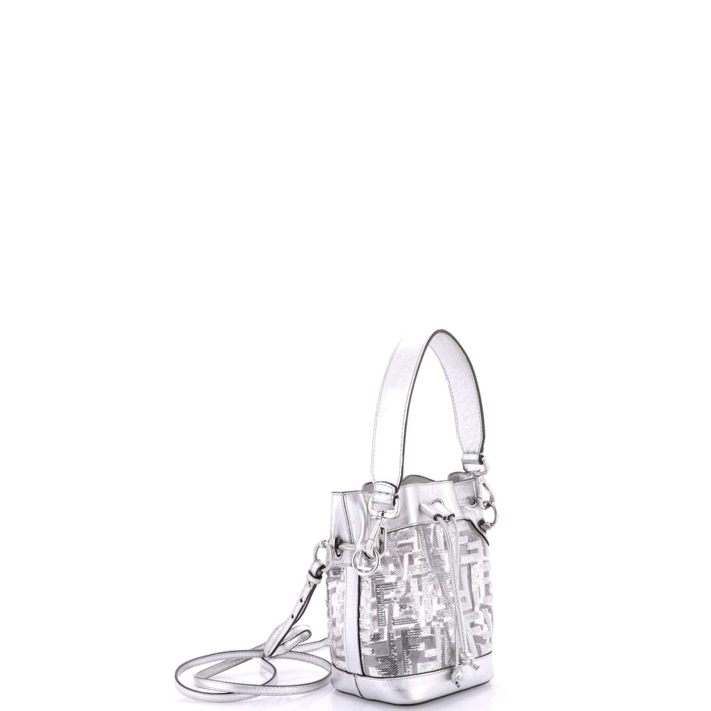 Mon Tresor Bucket Bag Sequin Zucca Embroidered PVC Mini
