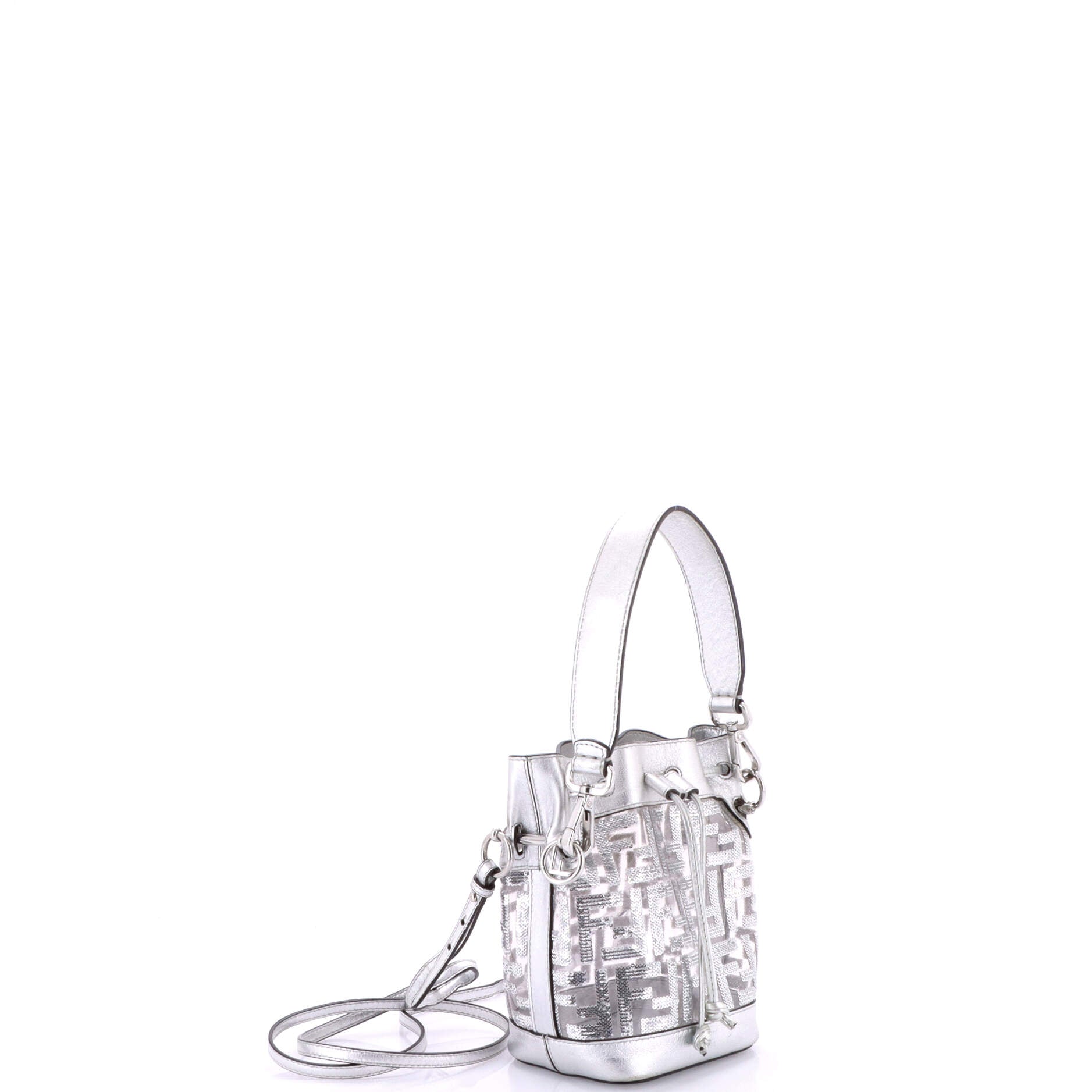 Mon Tresor Bucket Bag Sequin Zucca Embroidered PVC Mini