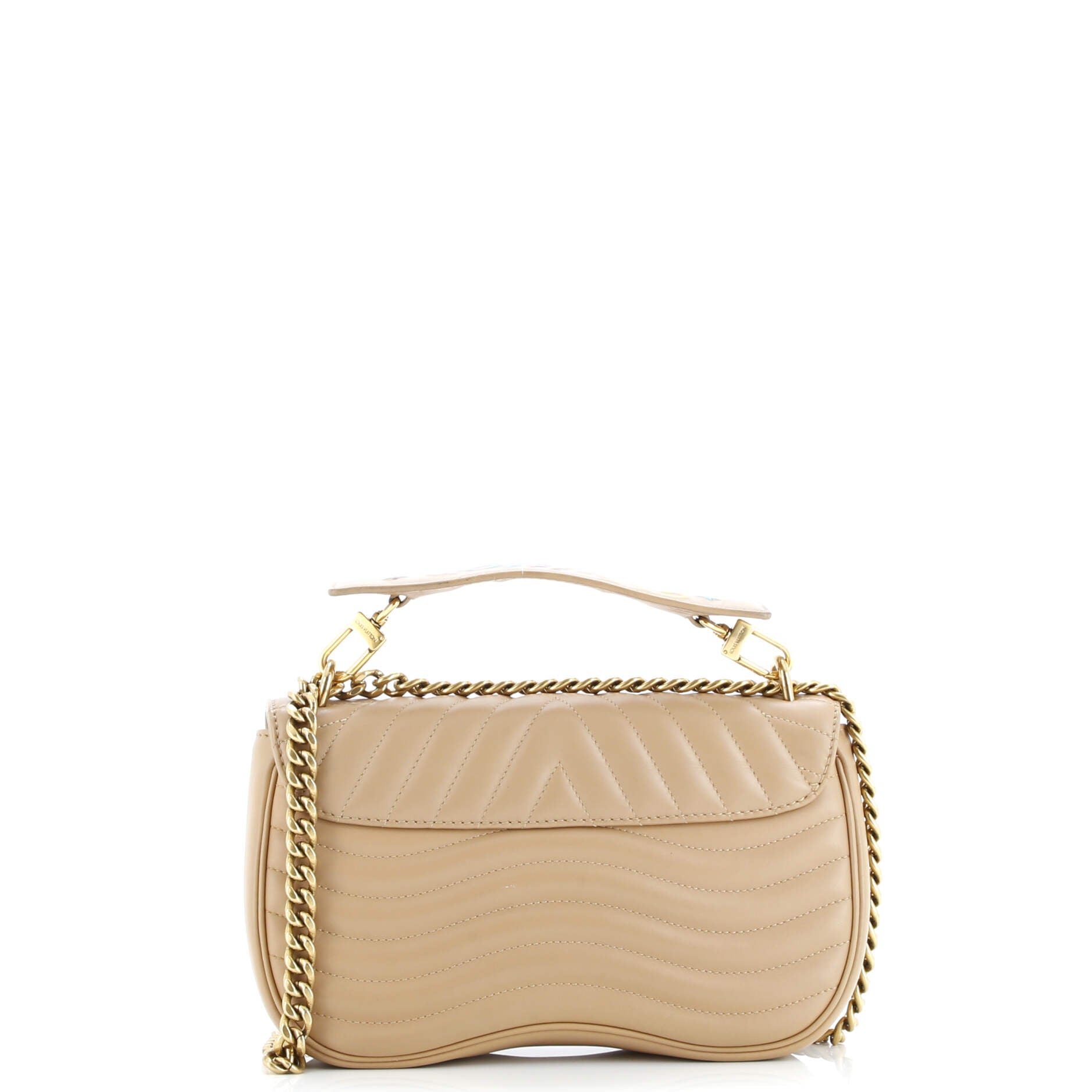 New Wave Chain Bag Quilted Leather MM