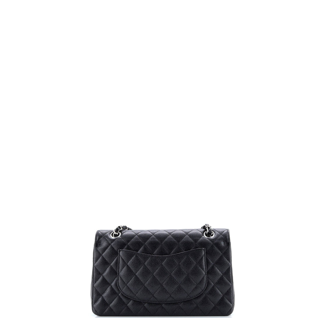 Classic Double Flap Bag Quilted Caviar Medium