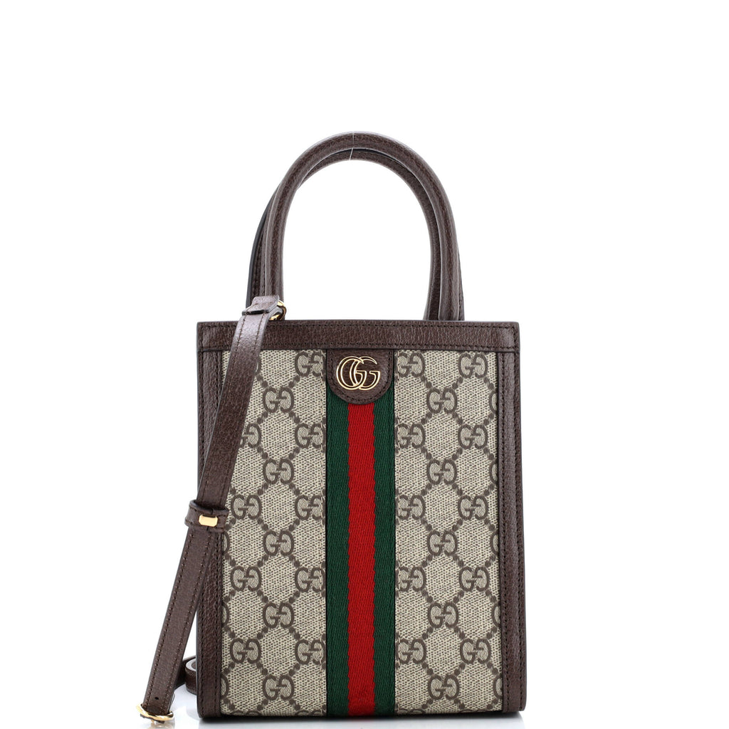 Ophidia Convertible Tote GG Coated Canvas Super Mini