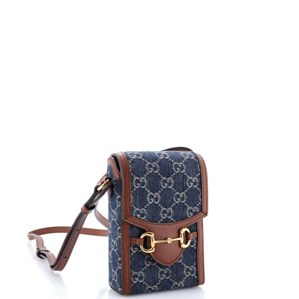 Horsebit 1955 Crossbody Bag GG Denim Mini