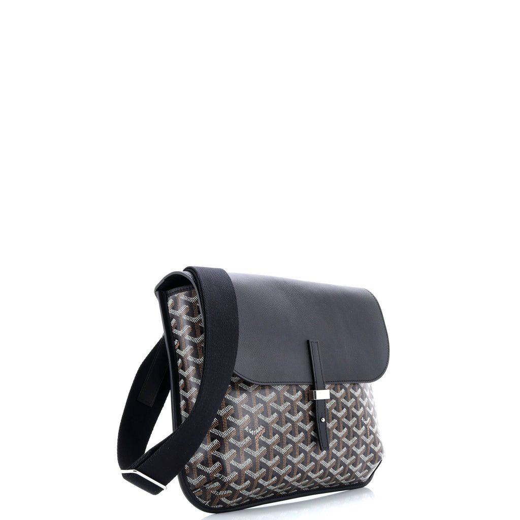 Coursier Messenger Bag Coated Canvas and Leather
