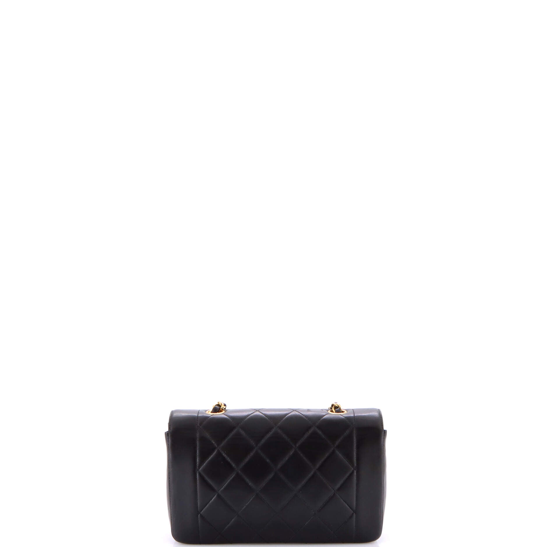 Vintage Diana Flap Bag Quilted Lambskin Small