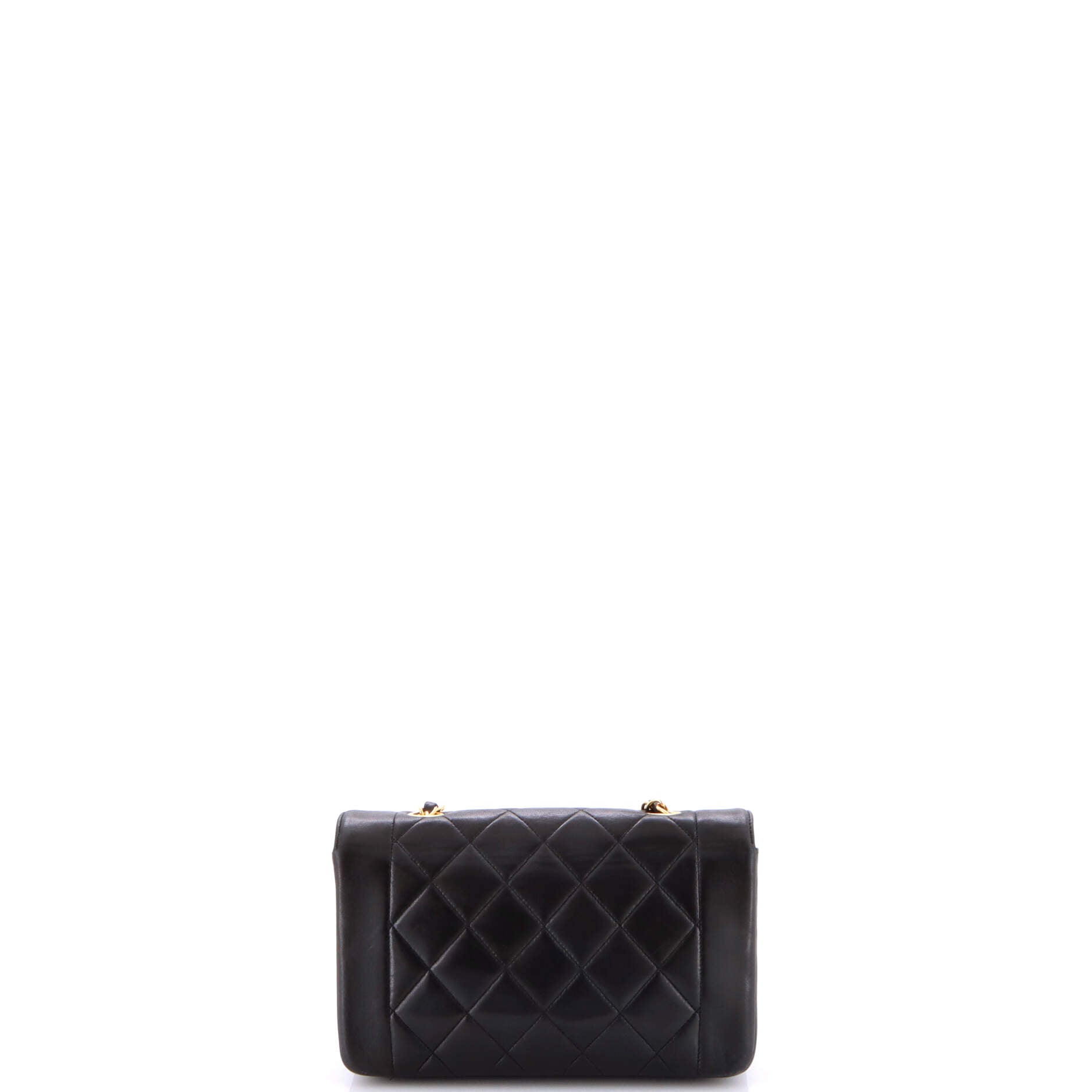 Vintage Diana Flap Bag Quilted Lambskin Small