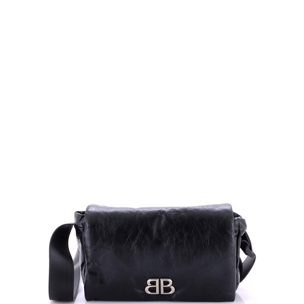 Monaco Messenger Flap Bag Leather Small