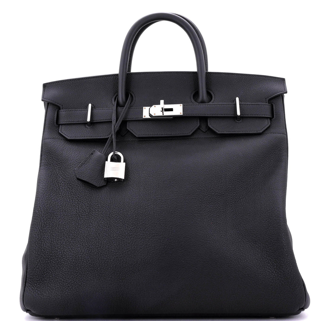 HAC Birkin Bag Noir Togo with Palladium Hardware 40
