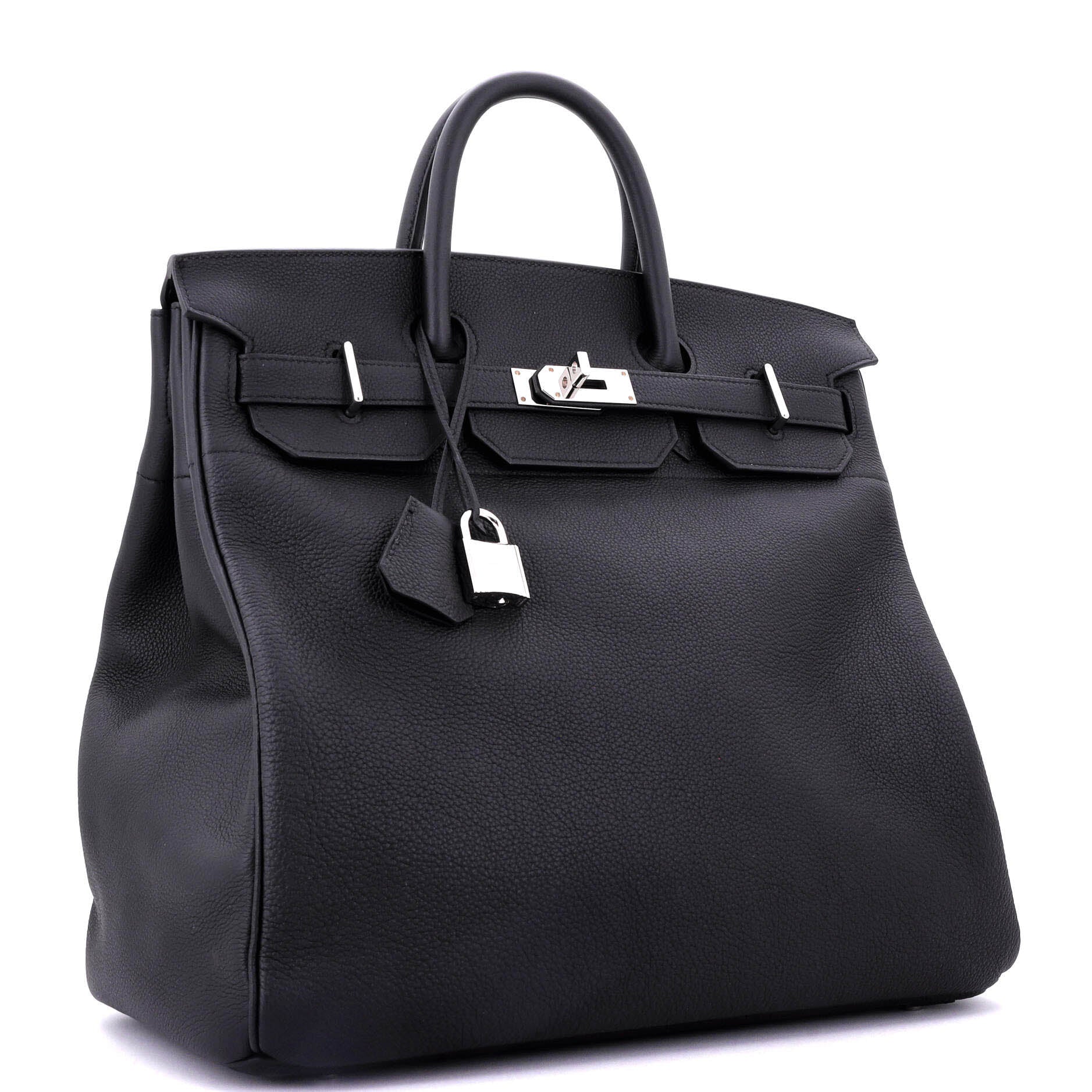 HAC Birkin Bag Noir Togo with Palladium Hardware 40