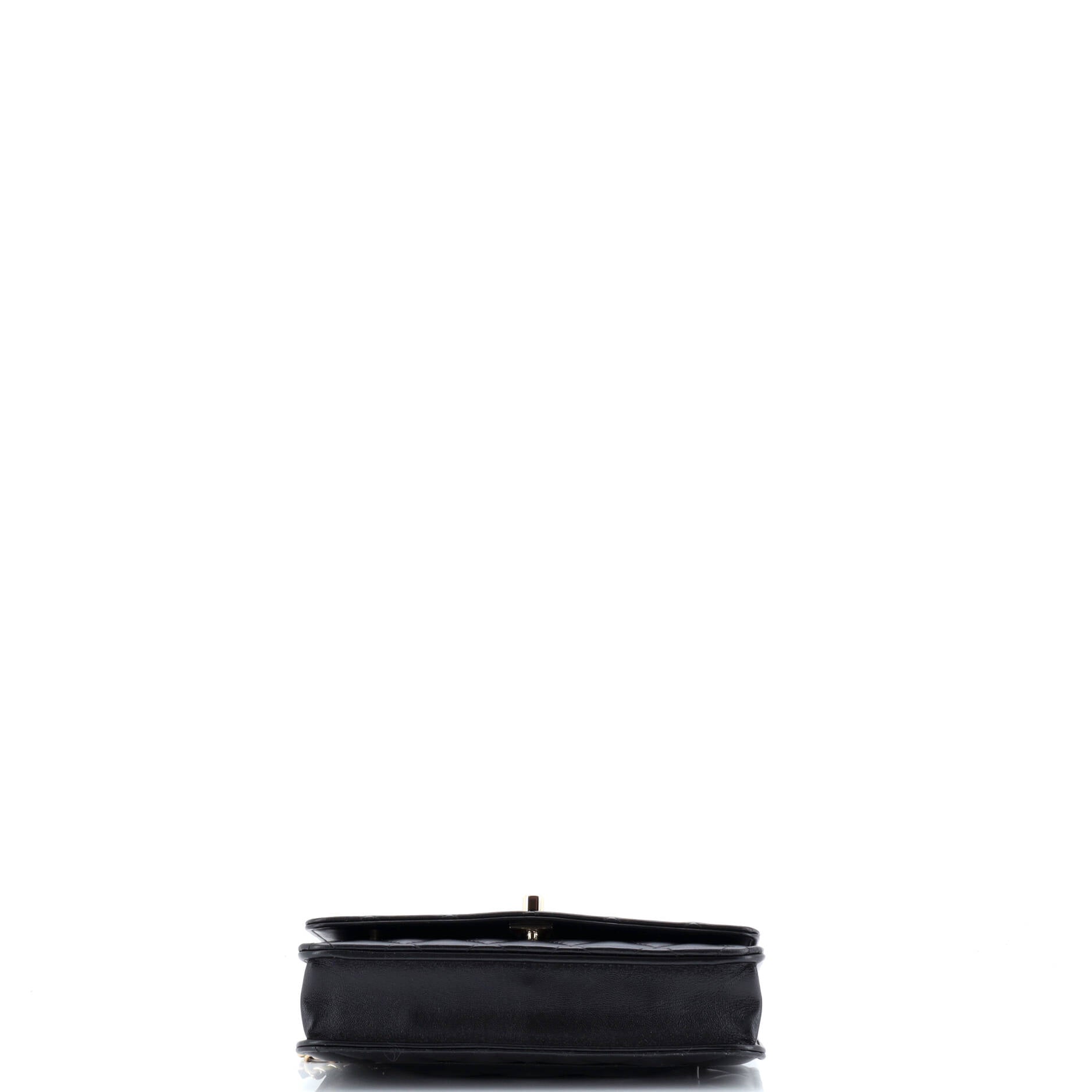 Pearl Top Handle Wallet on Chain Quilted Lambskin